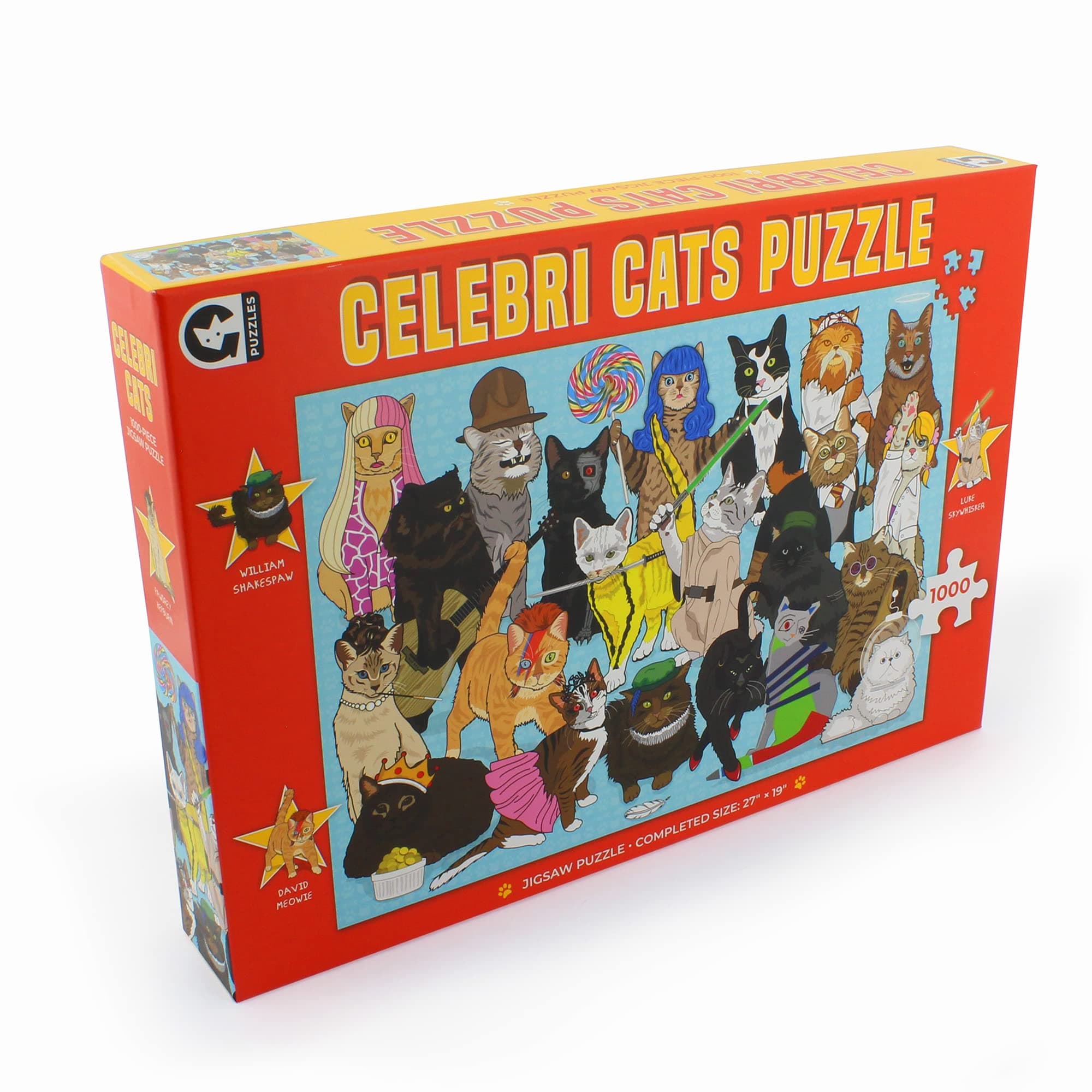 Ginger FoxCelebrity Cats 1000 Piece Jigsaw Puzzle - Features Celebrities Turned Into Cats, 0112.3305.71.CEC.OSZ