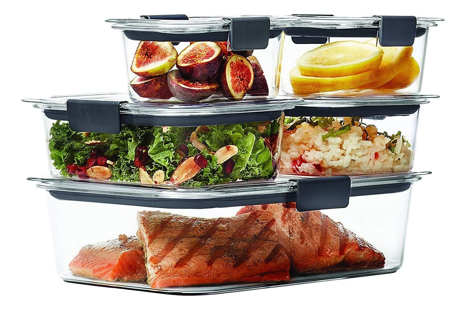 Brilliance Food Storage Container, Clear 1976520, 2 Pack (10-Piece Set)