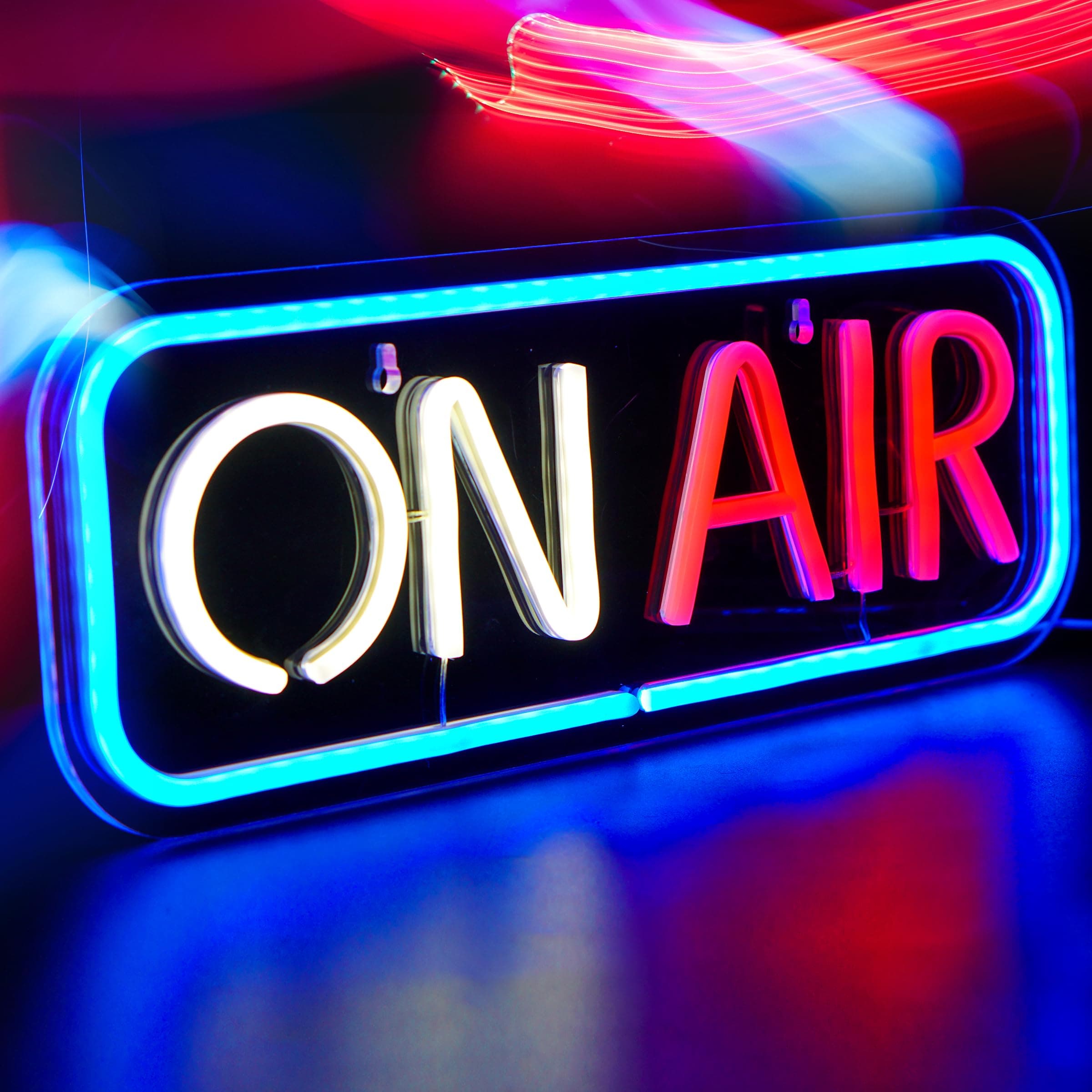 ON AIR Neon Sign Lights - Live Recording Studio LED Light Streaming Broadcast Sign USB Powered - Bar Pub Club Wall Decor Christmas Party Lights