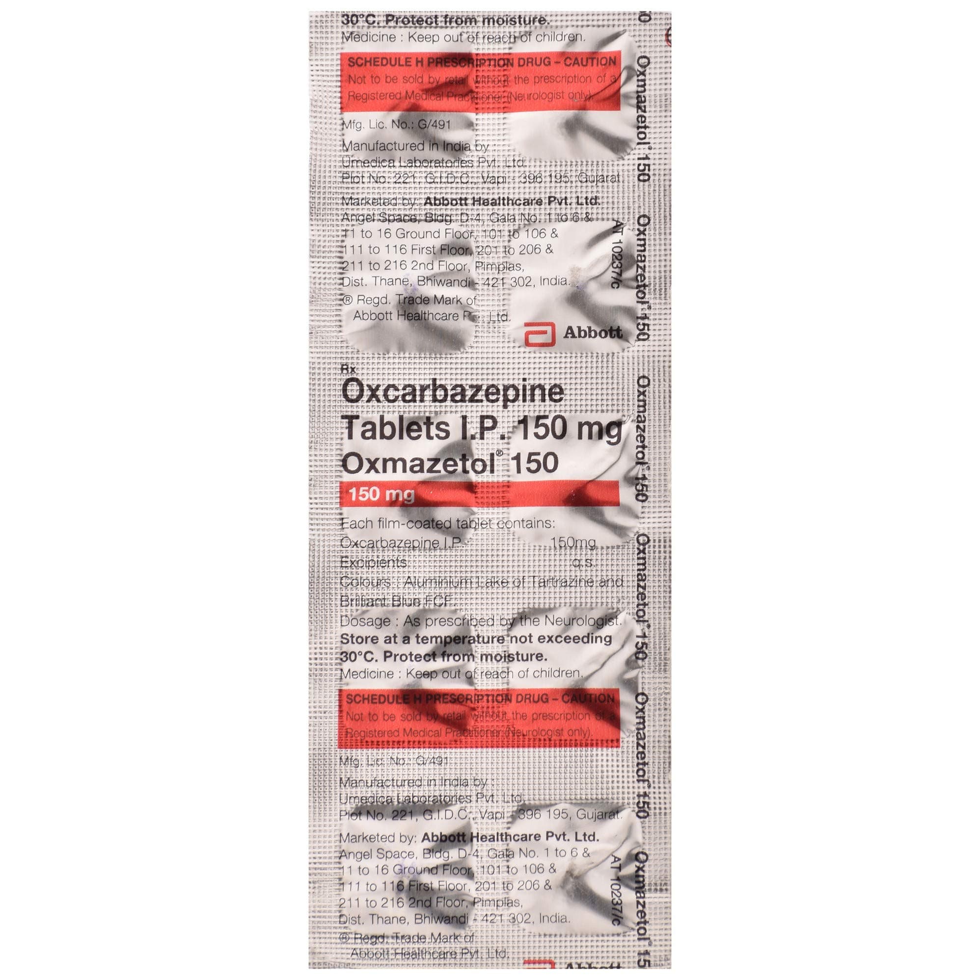 Oxmazetol 150 - Strip of 10 Tablets