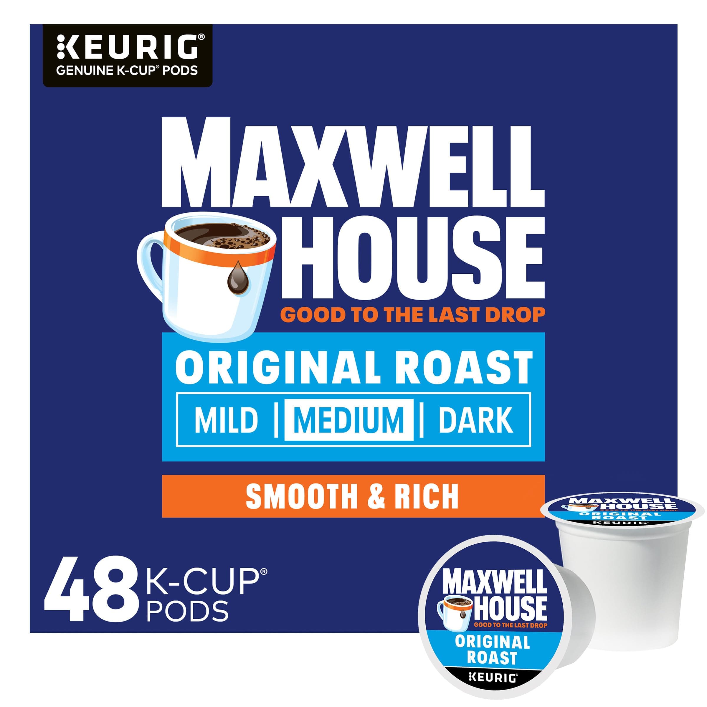 Original Roast Medium Roast K-Cup Coffee Pods, 48 ct Box