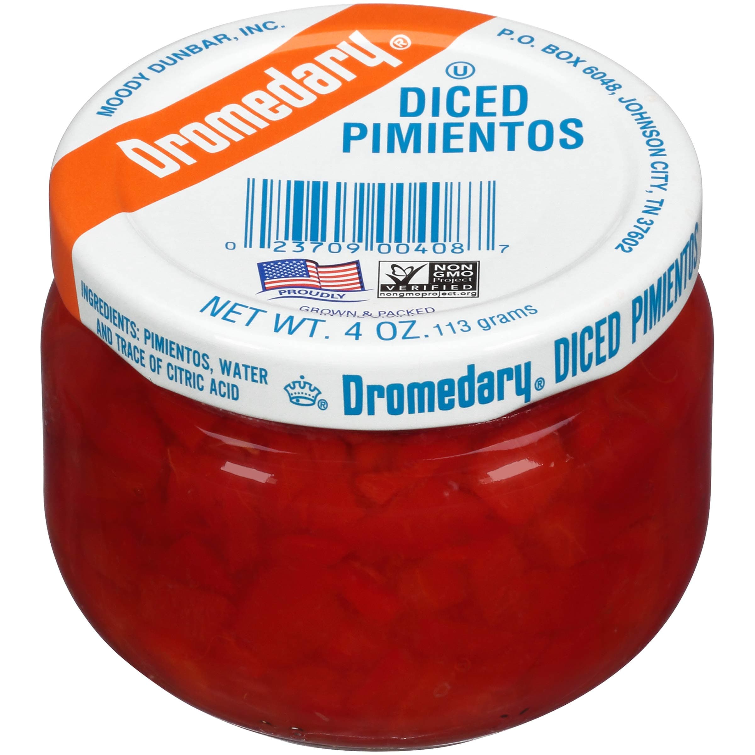 Dromedary 4 Ounce Jar Diced Pimientos, 24Pack