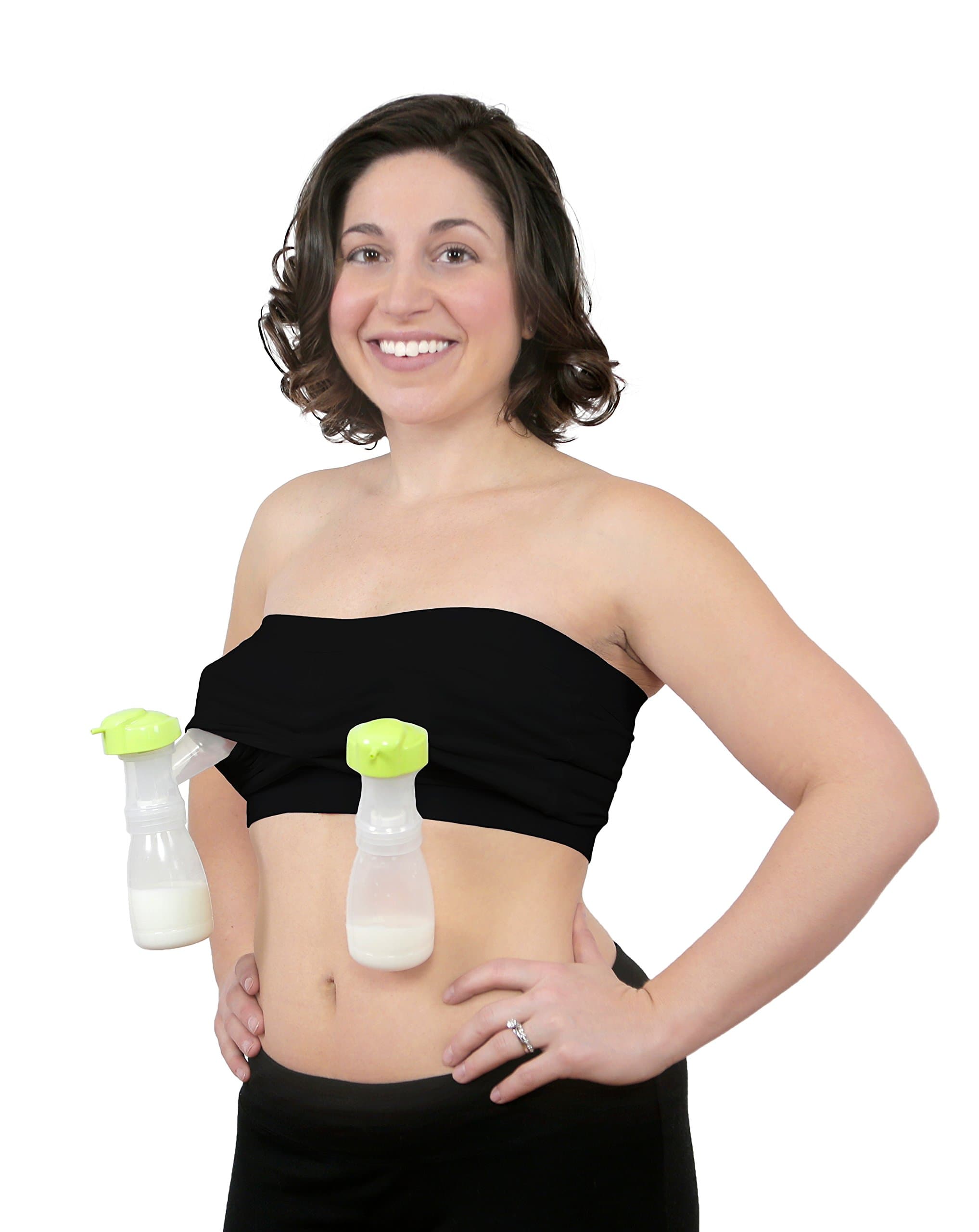 Rumina’s Strapless Nursing Bra with Built-in Hands-Free Pumping Bra