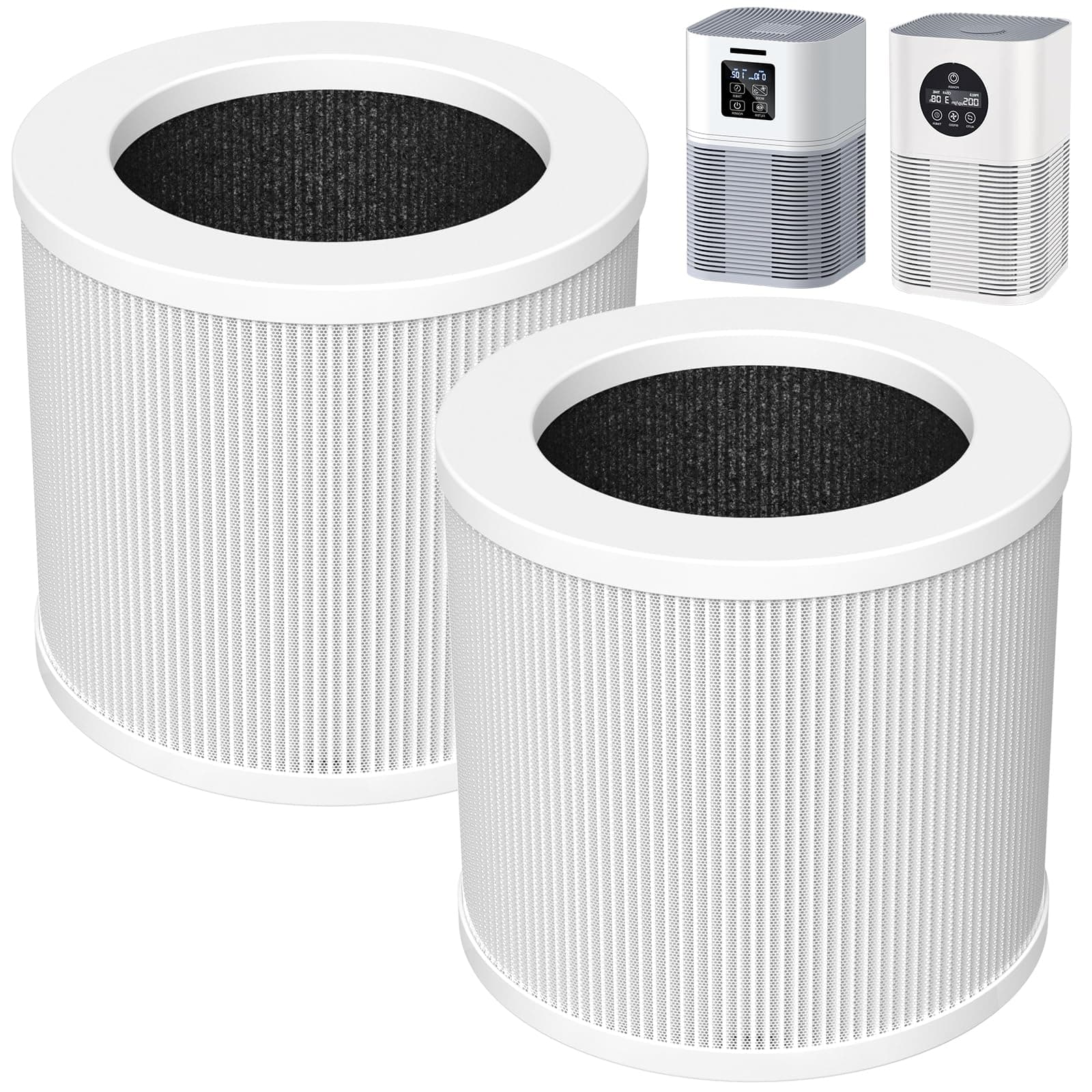 A1 Replacement Filter Compatible with VEWIOR Air Purifier Hqsc-50, Hqkj-80, Ameifu Ap01w, Koios Hqkj-50, Filter for Vewior Air Purifier (2 Pack)
