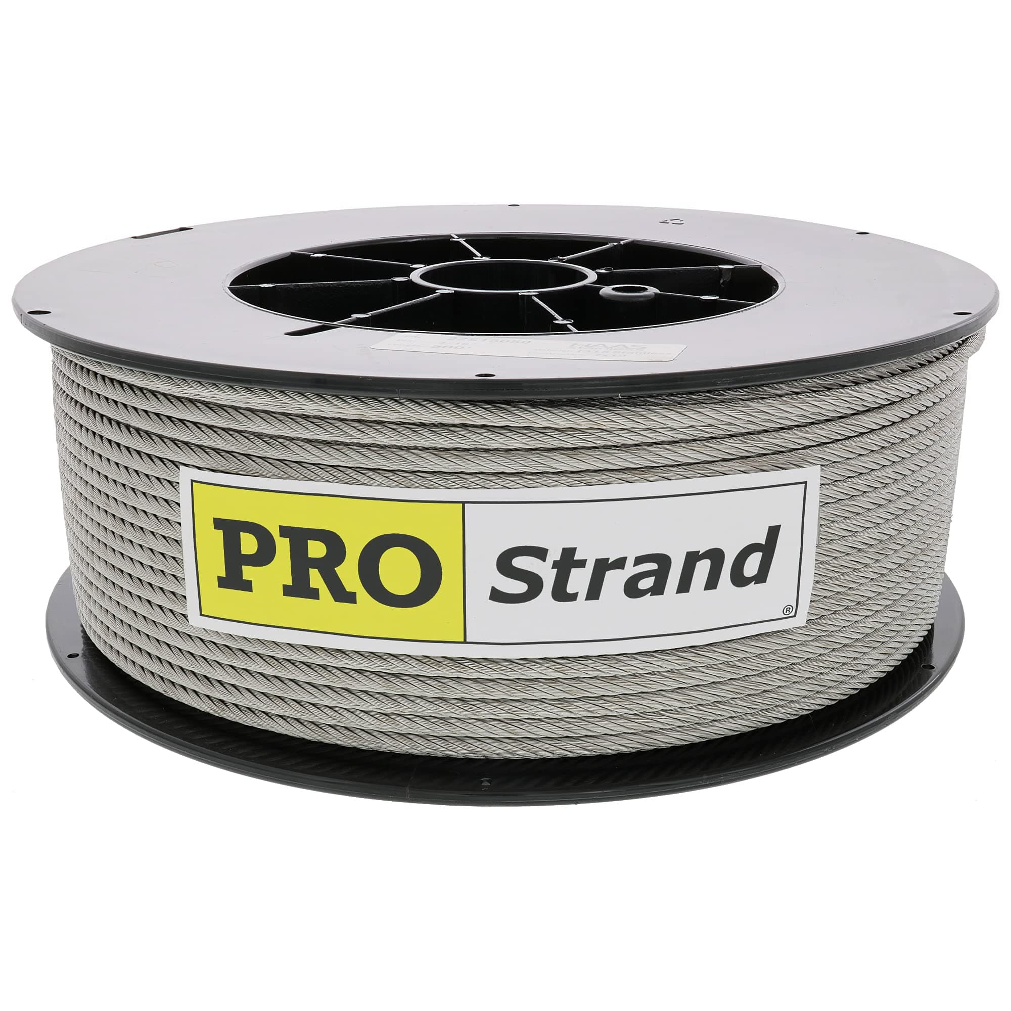 PRO Strand 1/8" X 500', 7x19, Type 304 Stainless Steel Cable Reel