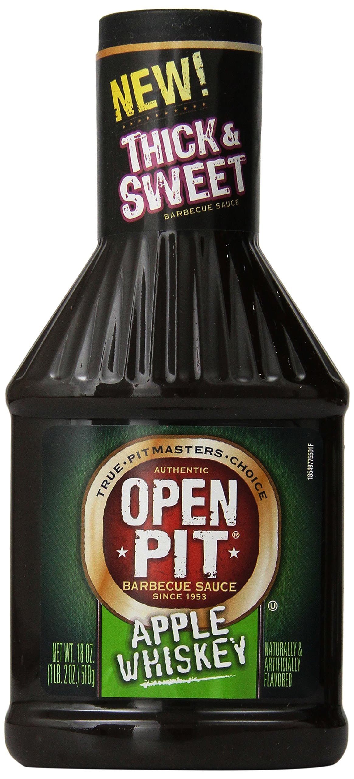 Open Pit Barbecue Apple Whiskey BBQ Sauce, 18 Ounce (4 Pack)