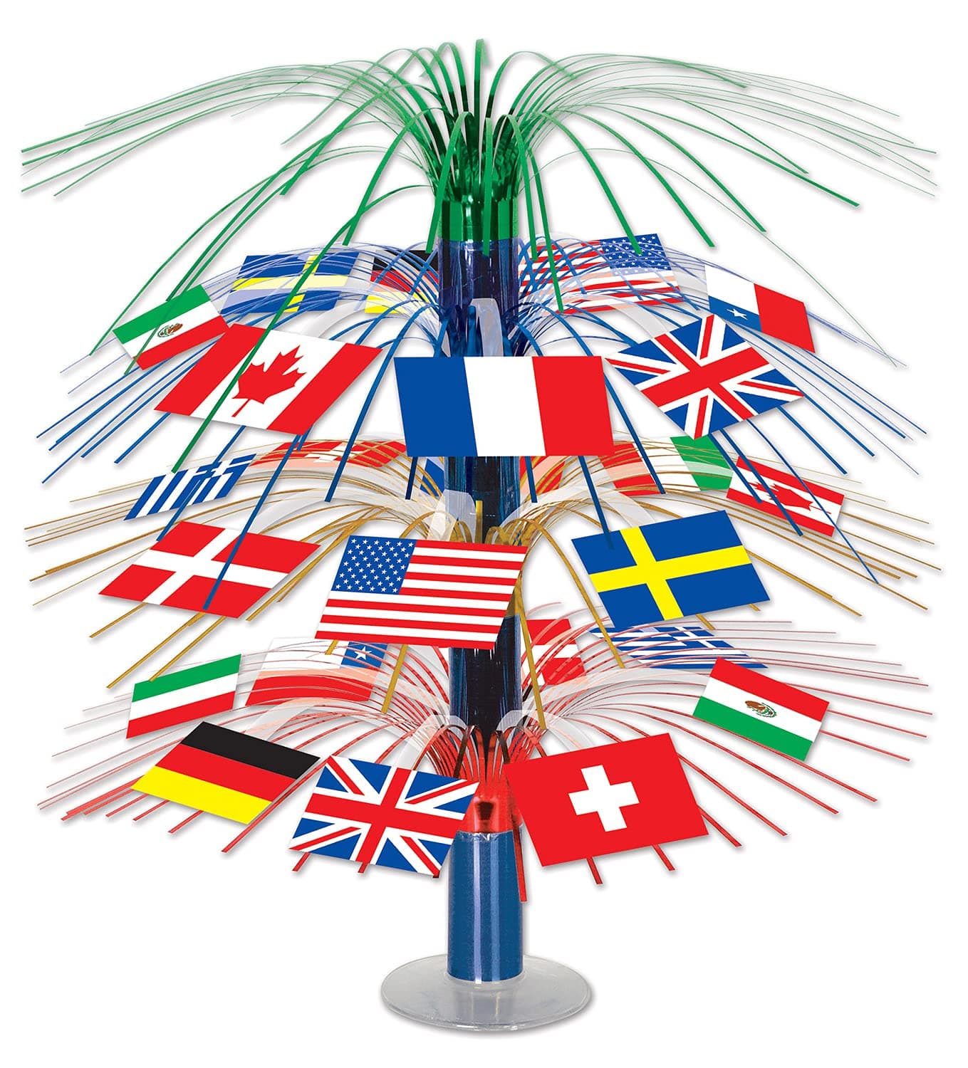 Beistle International Flag Cascade Centerpiece