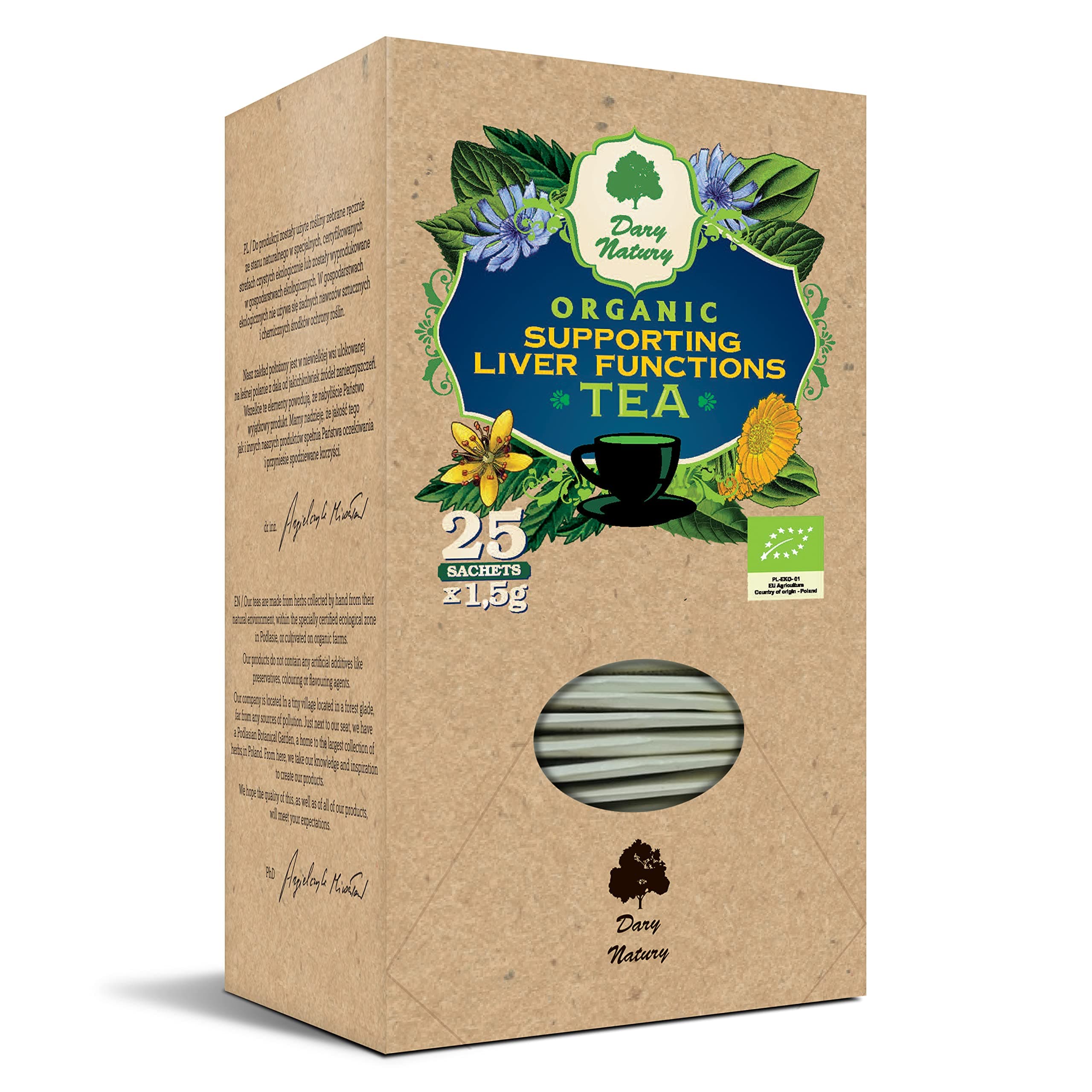 – Supporting Liver Functions Organic Tea bag 25x1,5g/ dandelion root/artichoke herb/marigold flower/detox
