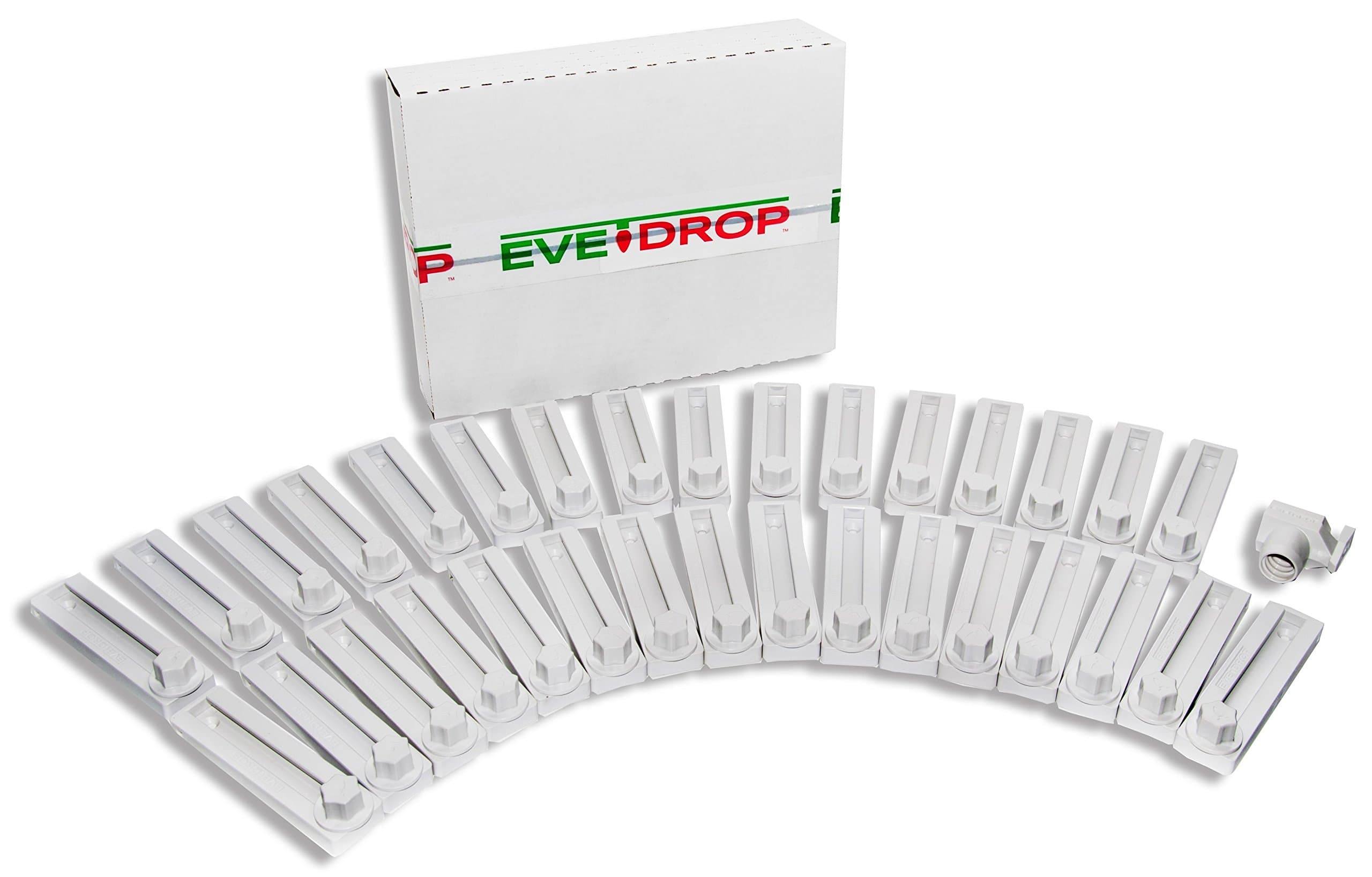 EVE DROP Permanent Christmas Light Hangers 32 kit + Pole Adapter