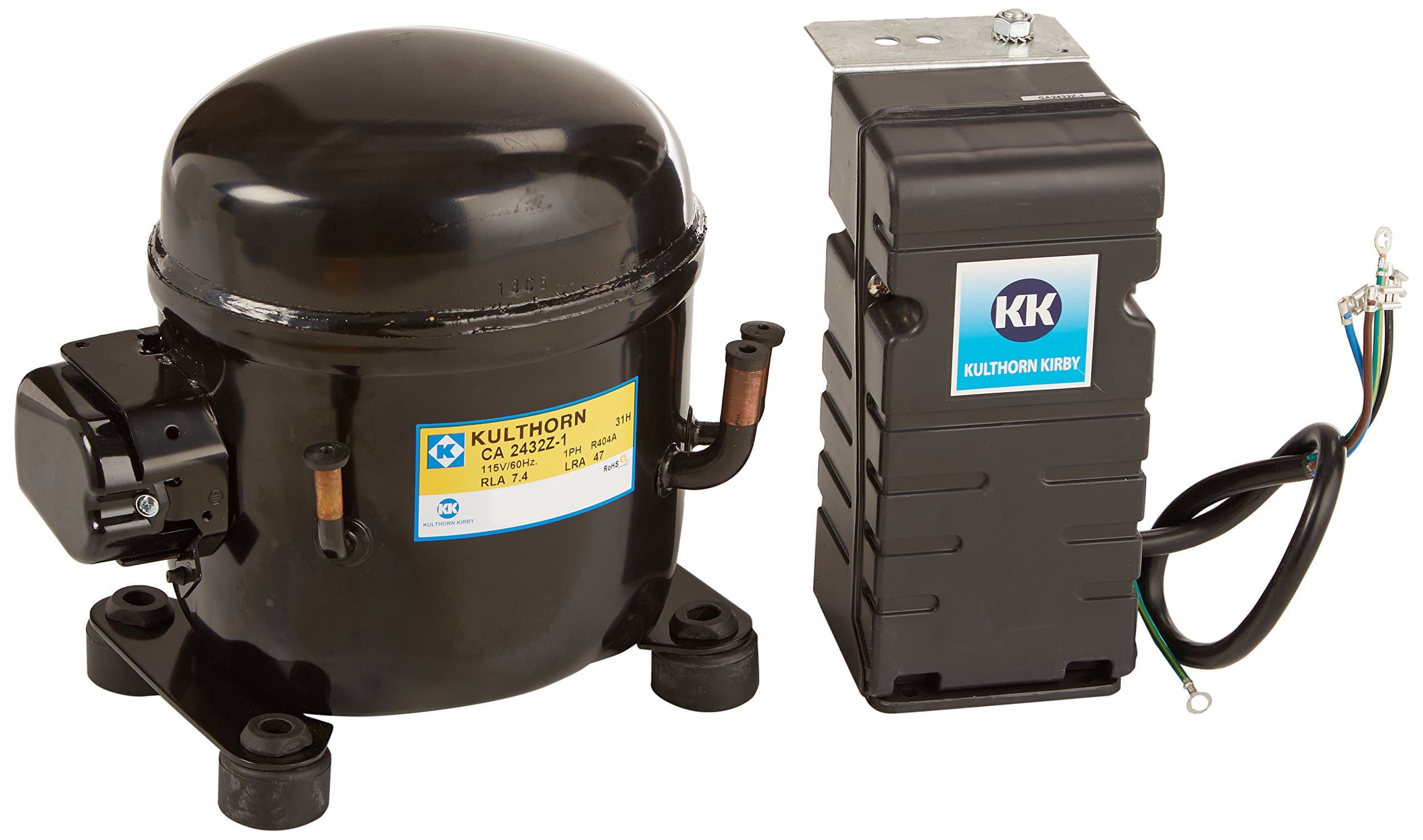 CA 2432Z-1 Commercial Refrigeration Compressor, Small, Black
