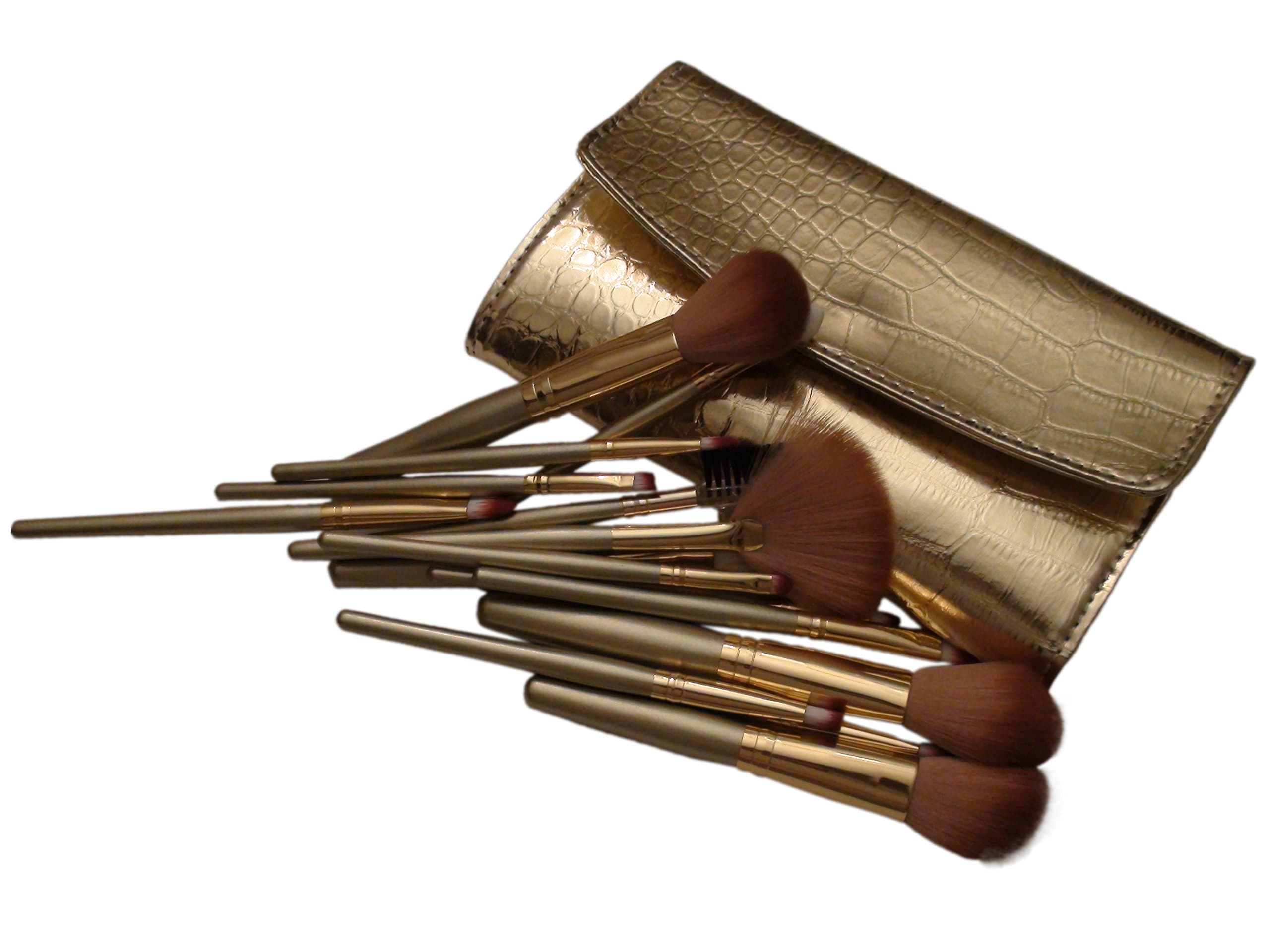 15 Piece Professional Makeup Brush Set - Highest Quality - Synthetic Bristles for Expert Results in Eye & Face Makeup Application - Bonus - Designer Case for Home or Travel – Must Have Vegan Brush Kit That Lasts Longer so You Can Your Makeup Better for that Flawless Look - Makes a Beautiful Gift for Her - The Best Quality Brushes for Applying Makeup – Super Soft - Brushes Are Easy to Clean - Possibly the Last Makeup Brush Set You Ever Need!