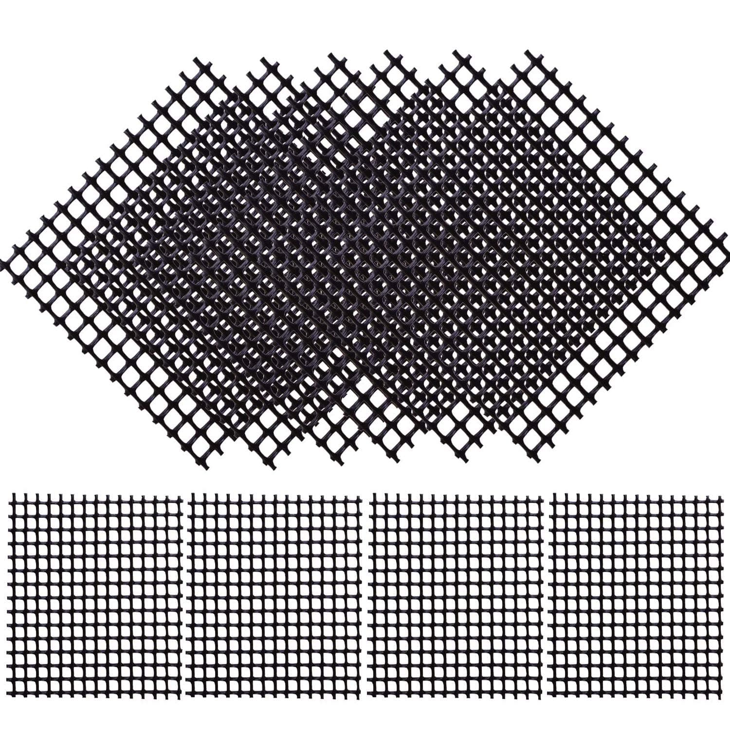 Lainrrew 50 Pcs Flower Pot Hole Mesh Pad, Square Bonsai Mesh Drainage Screens Bonsai Pot Bottom Grid Mat Drainage Meshs Hole Screen, Gardening Gifts for Women (2 Inch)