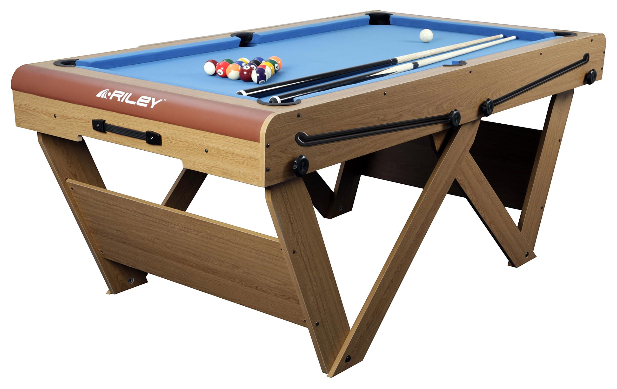 BCE Riley Men's W Leg Folding Pool and Snooker Table