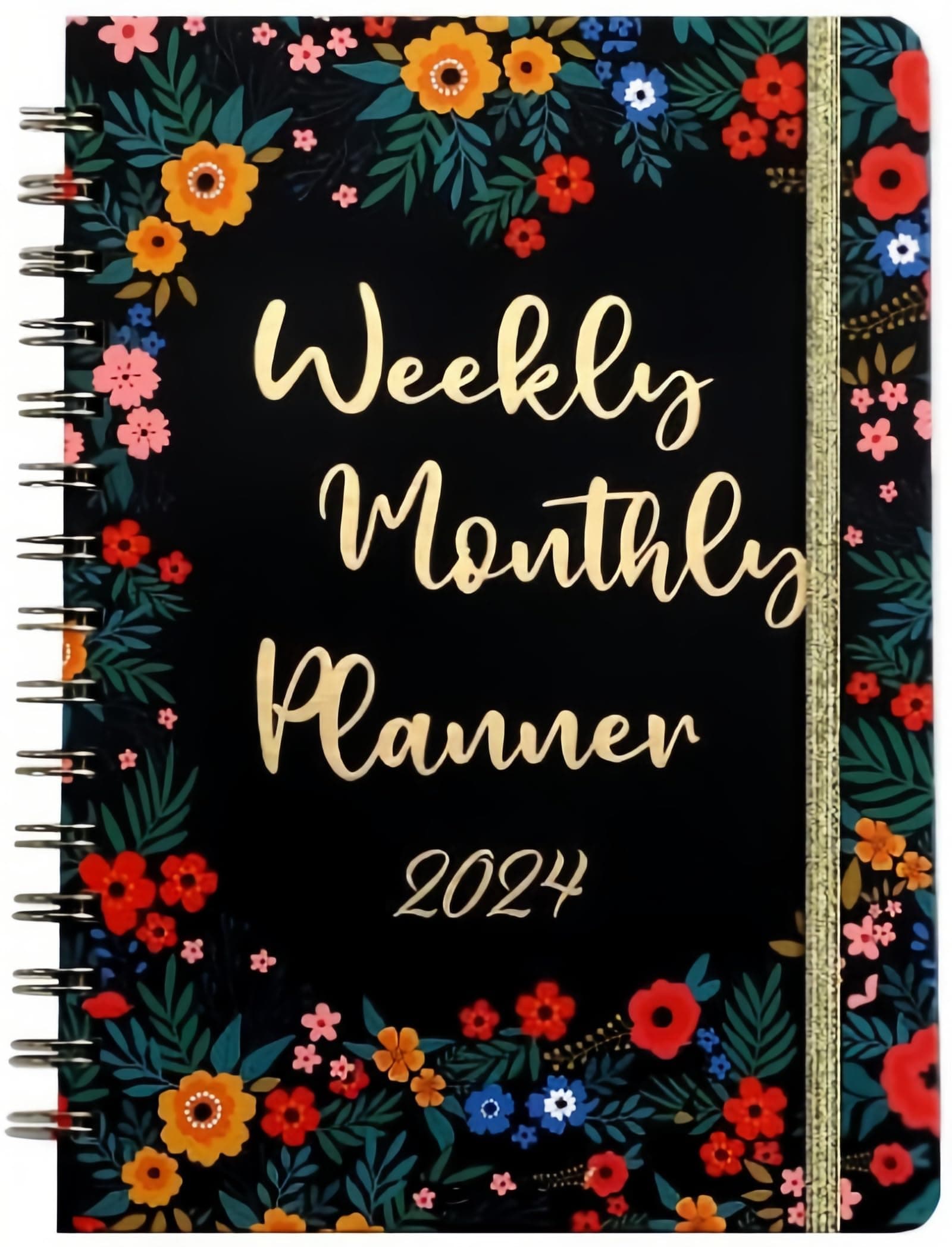 Coolchic 2024 Planner Notebook,Weekly & Monthly Planner,2024 Agenda,Strong Twin - Wire Binding, Habit Tracker Journal, To Do List Planner,Thick Paper,21.5x15.5cm