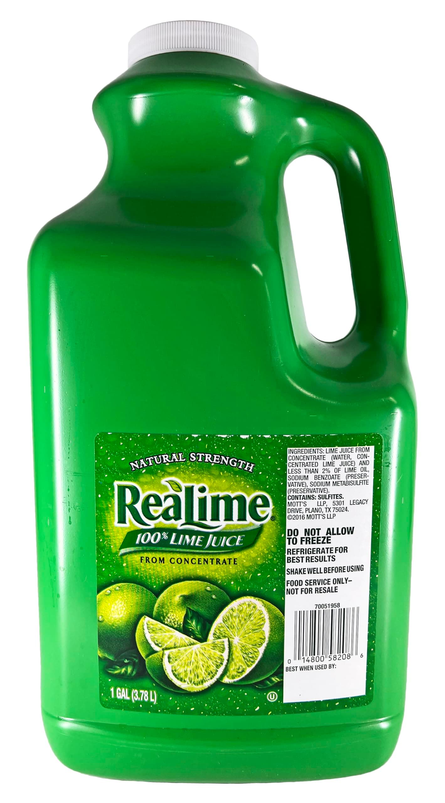 Real Lime Juice (1 Gallon) 100% Lime Juice