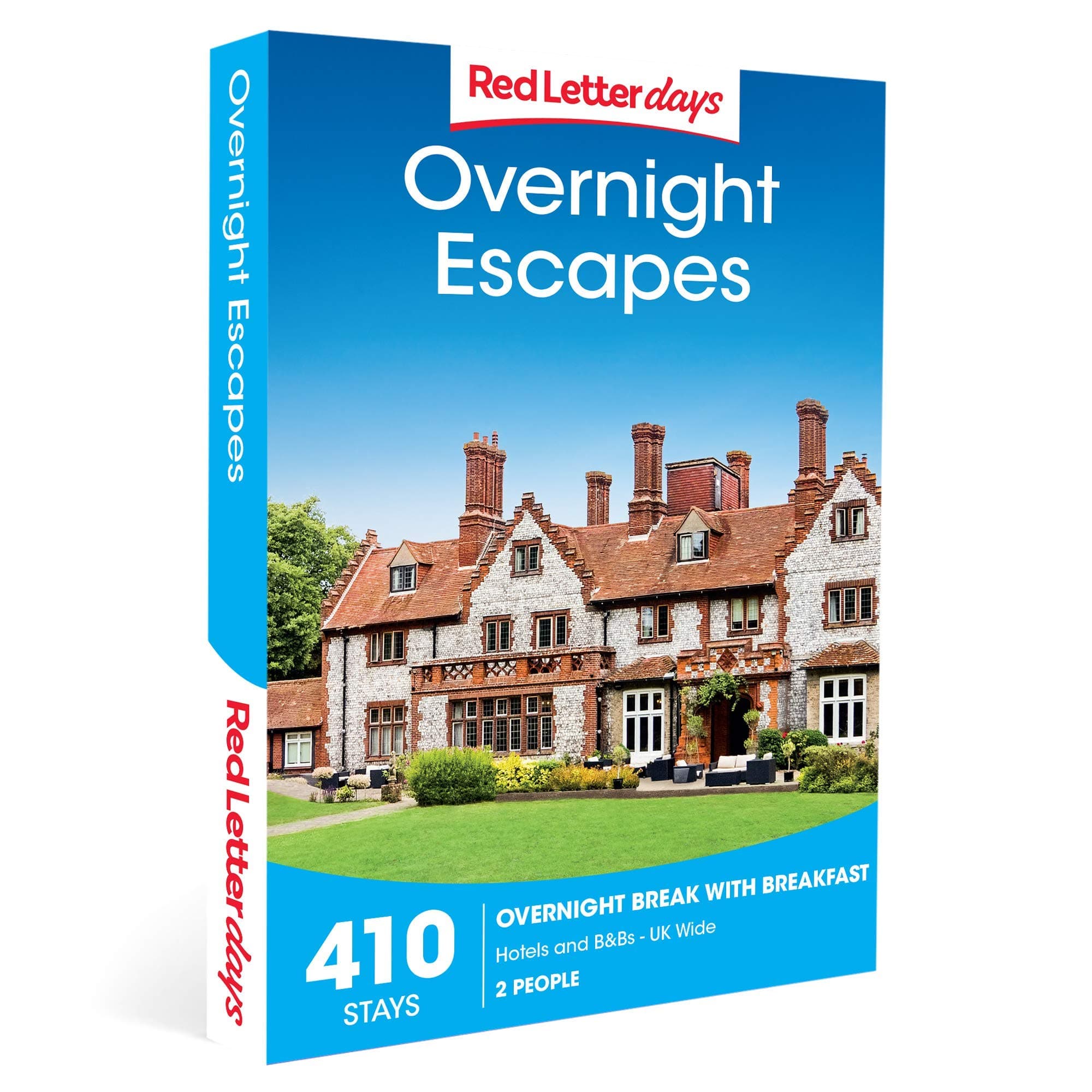 Red Letter Days Overnight Escapes Experience Gift Box for 2 – 410 UK-Based Relaxing Overnight Retreats