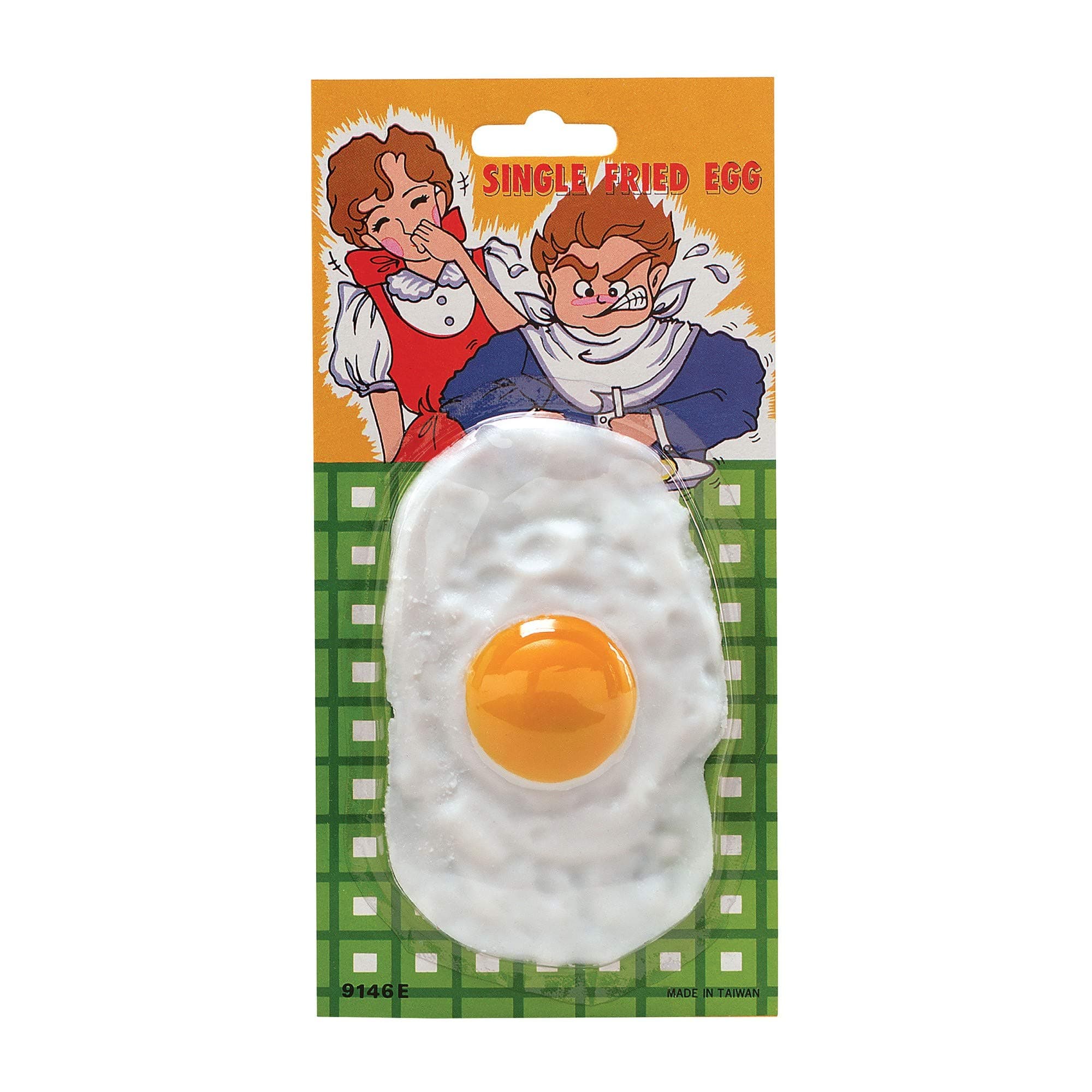 Bristol NoveltyIF012 Fried Egg, White/Yellow, One Size