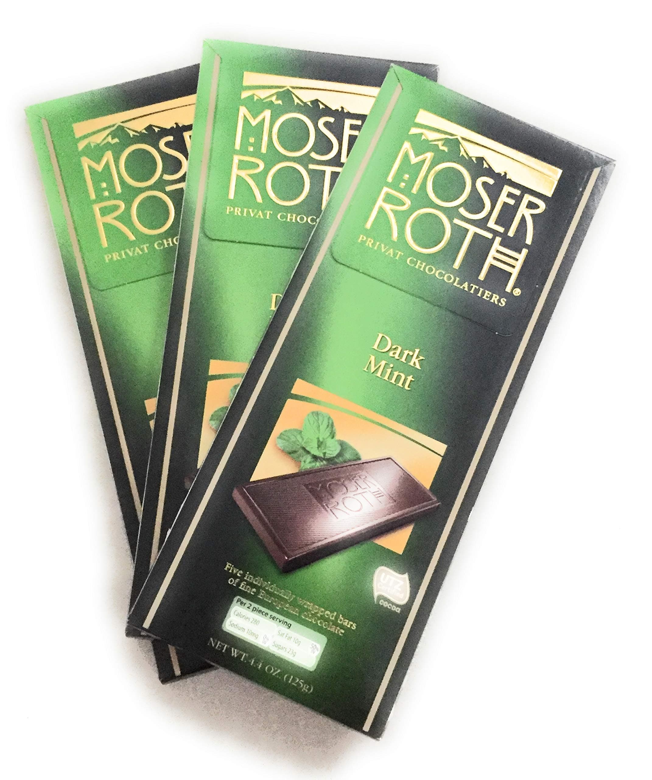 Moser Roth Mint Dark European Chocolate 4/pkL8