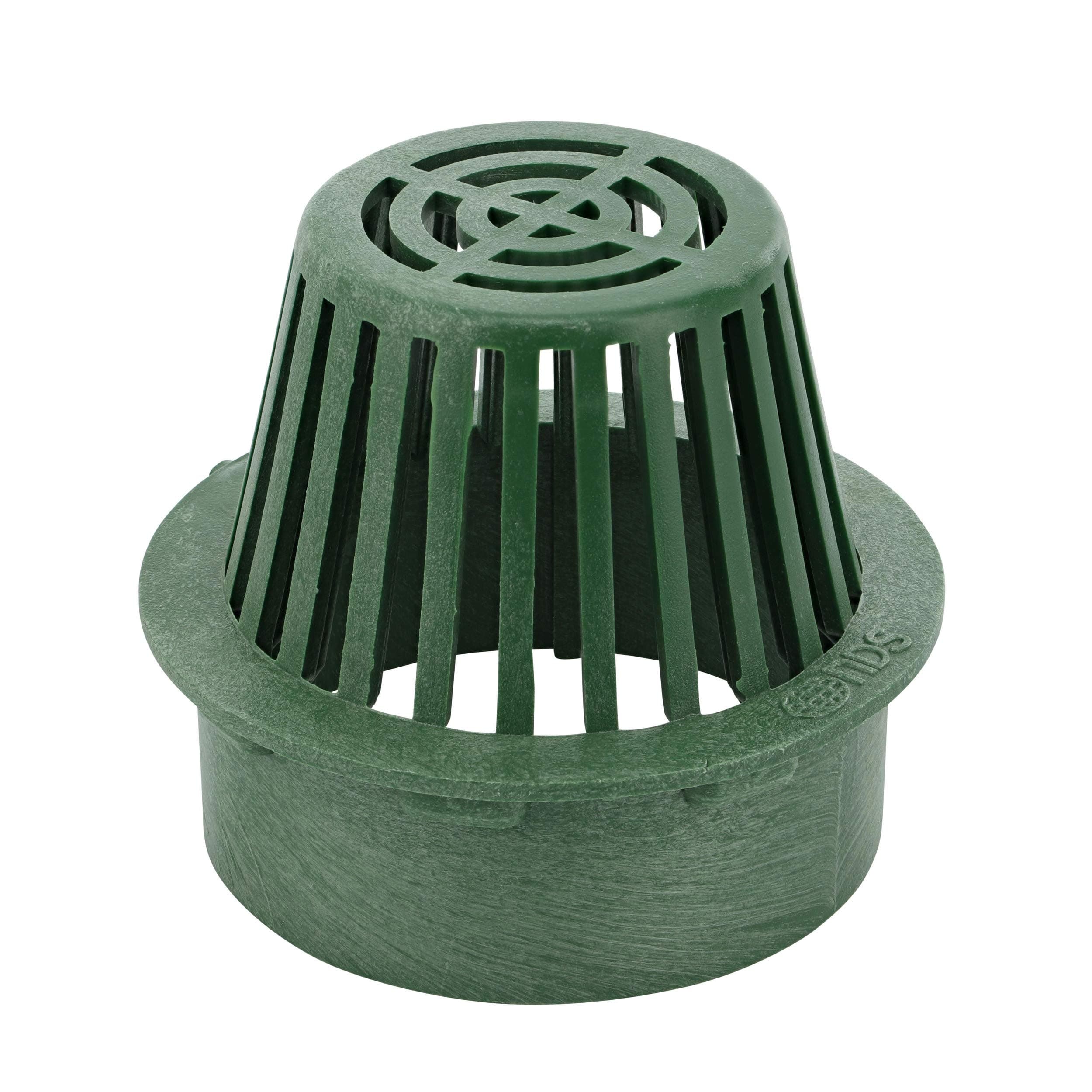 NDS 80G*, 6-Inch Atrium Grate, Connects to Spee-D Basin, Drain Pipes and Fittings, for Small Lawns, Landscaping and Patios, Plastic, Green