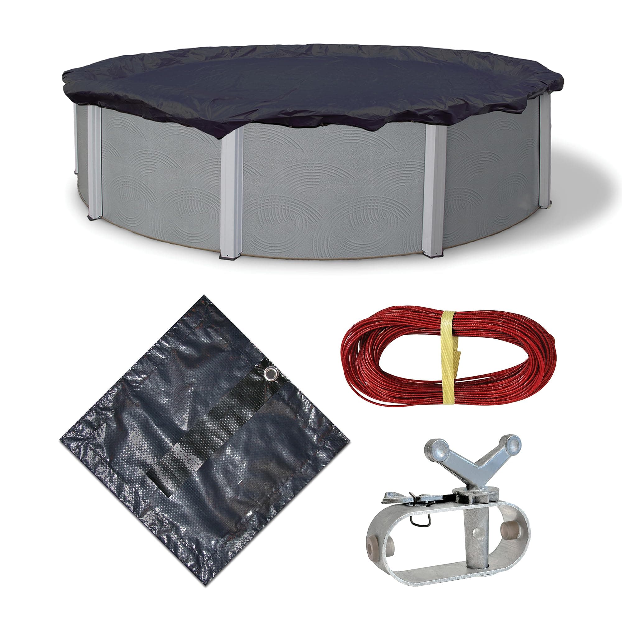 Blue Wave 8-Year 28-ft Round Above Ground Pool Winter Cover