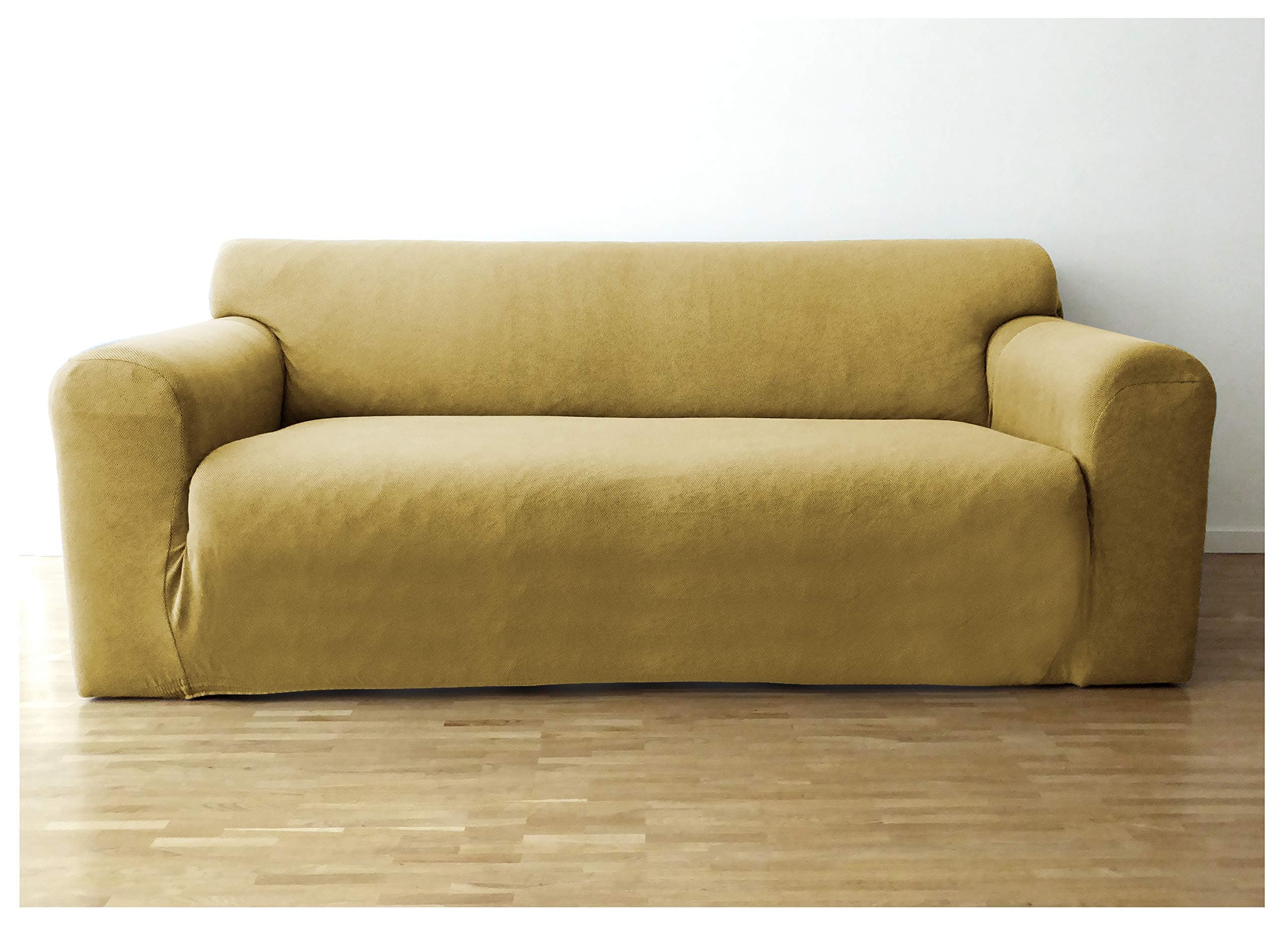 Bellboni - elastic couch covers, sofa covers, bi-elastic stretch covers, slipcovers to fit many popular two-seater sofas, cream