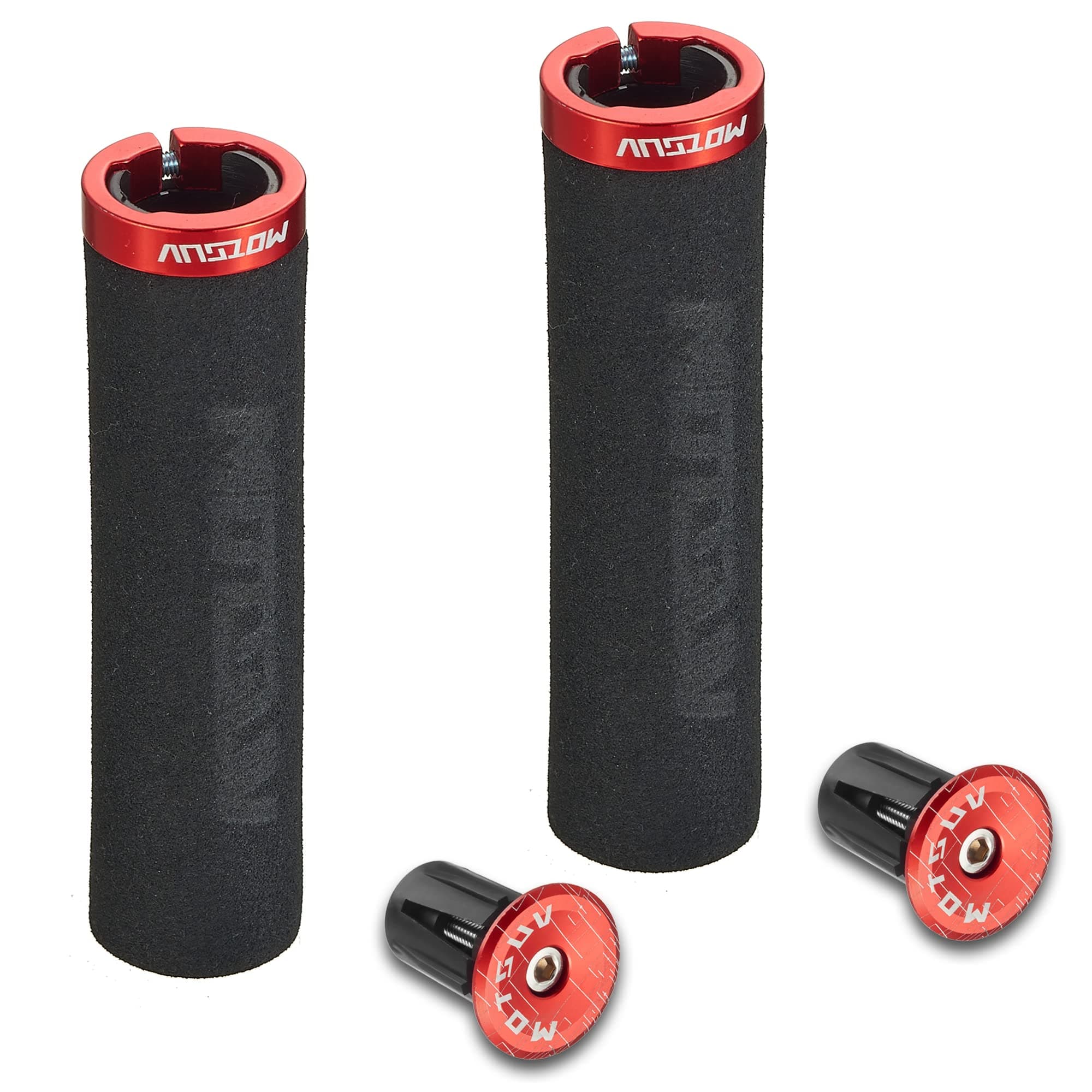 Bike Grips Foam Single Lock on Bicycle Handle Bar Soft Comfortable Non-Slip Bike Handle Grips for BMX Mountain MTB Beach Cruiser Scooter