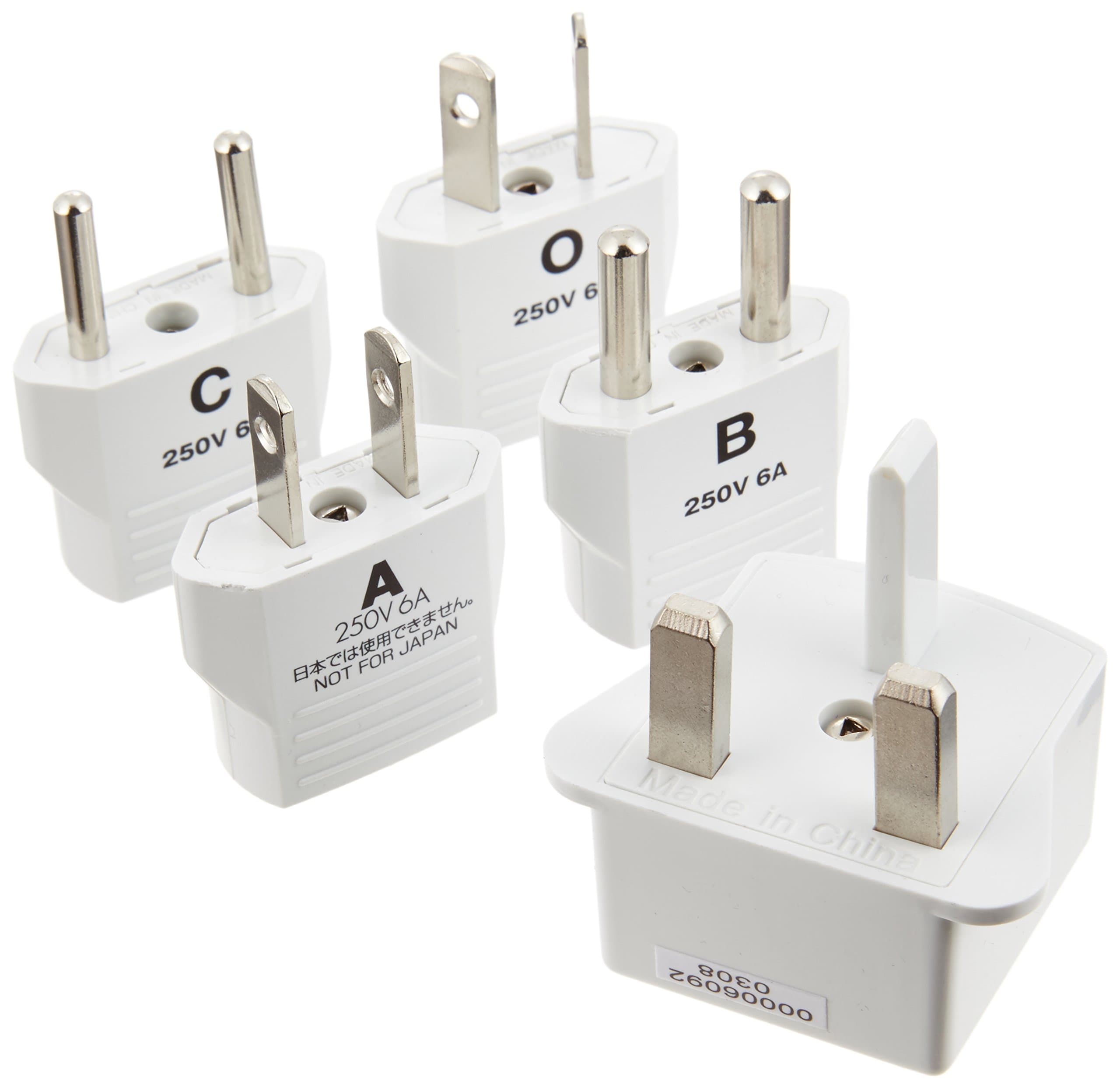 Rated Input 250v-6a Corresponding Major Countries for Foreign Travel Converter Plug (A · B · C · O), Plug a · B · Bf · C · O Type Set Conversion Hps5 250v-13a (Bf)