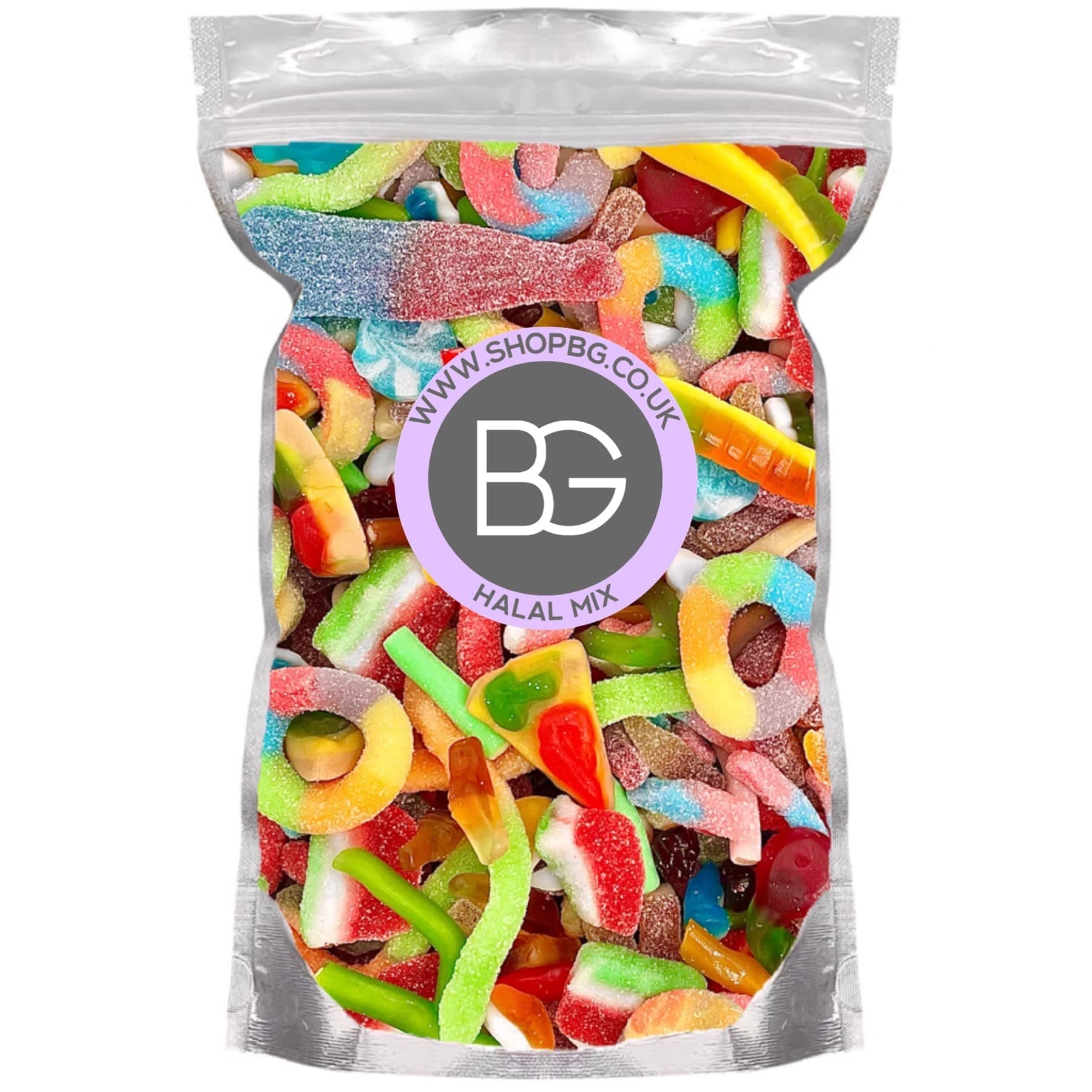 100% Halal BG Quality Pick & Mix Sweets - Large Retro Candy Sweeties 800g Pouch Gummy Jelly Fizzy Chewy Pick n Mix
