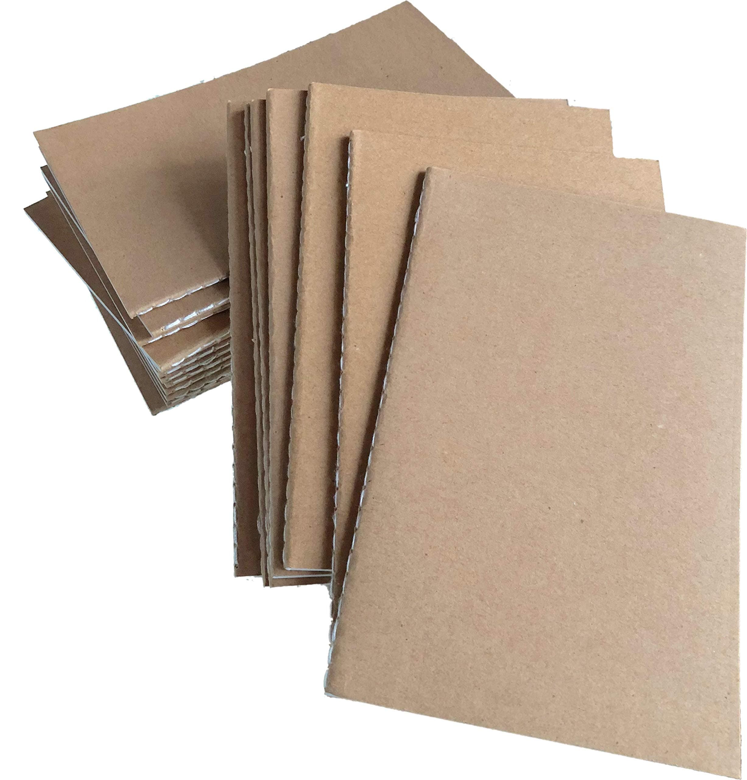 Kraft Notebook - 20 Pack Mini Kraft Sketch Books with Unlined Blank Sheets Memo Pads and Notebooks (9cm x 14cm 40pages)