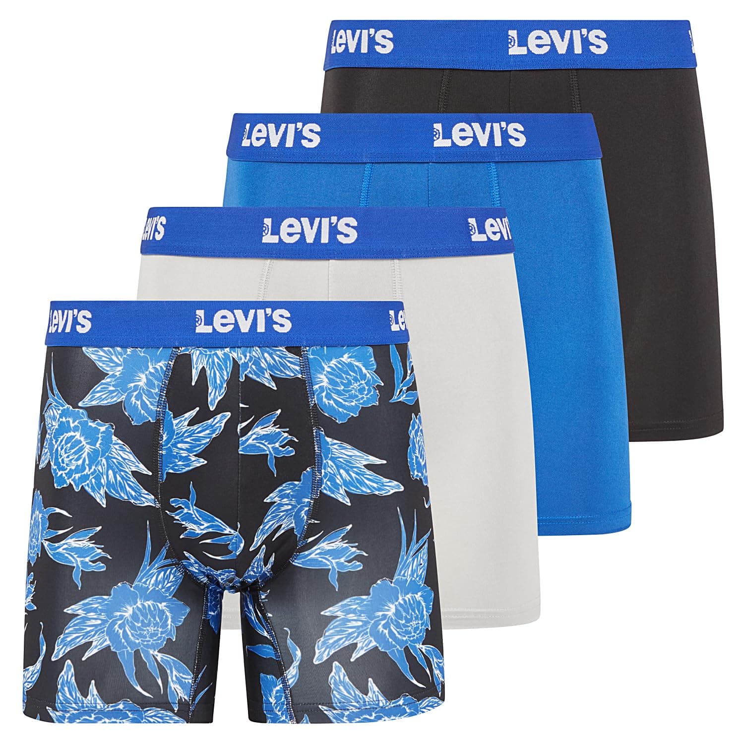 Levi's Mens Boxer Briefs Breathable Stretch Underwear 4 Pack