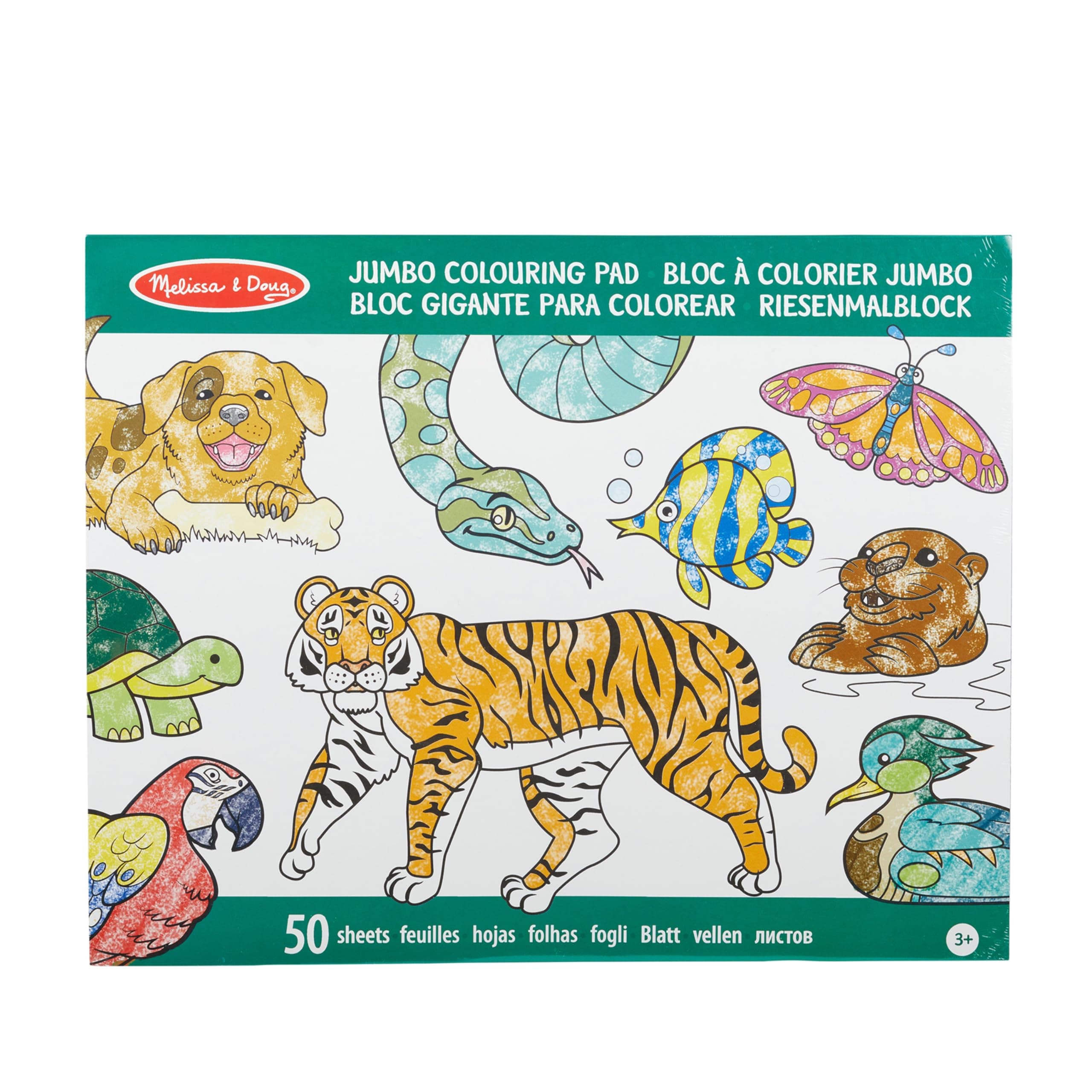 Jumbo Colouring Book Animals | Activity Pad | Coloring Book | 3+ | Gift for Boy or Girl