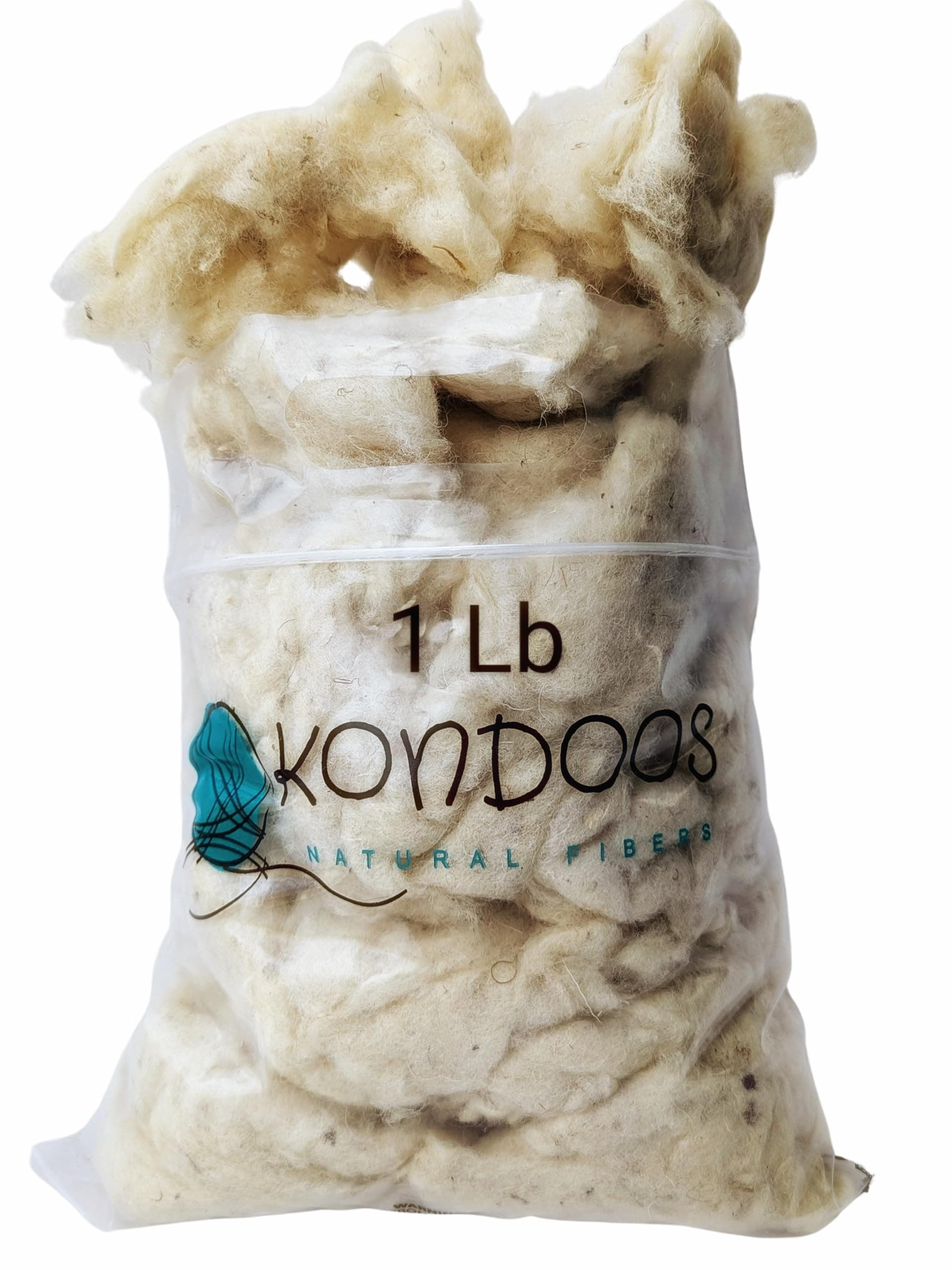 1 lb Wool Stuffing raw Washed Sheep Short Natural Fiber noil w/Debris for Filling Pillow Cushion Toys Dryer Balls Dolls Felting Batting Blending Needle Crafts core Wool Insulation.