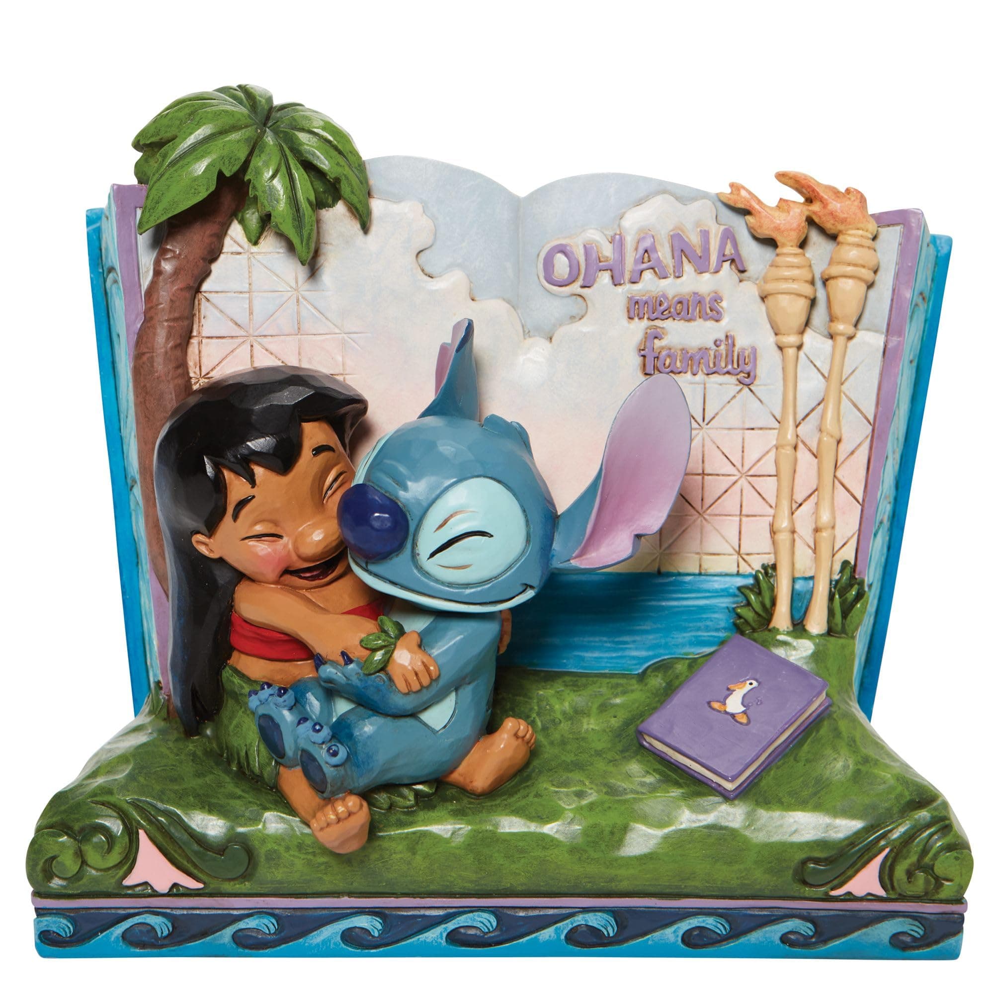 Jim Shore Stitch Story Book Figurine