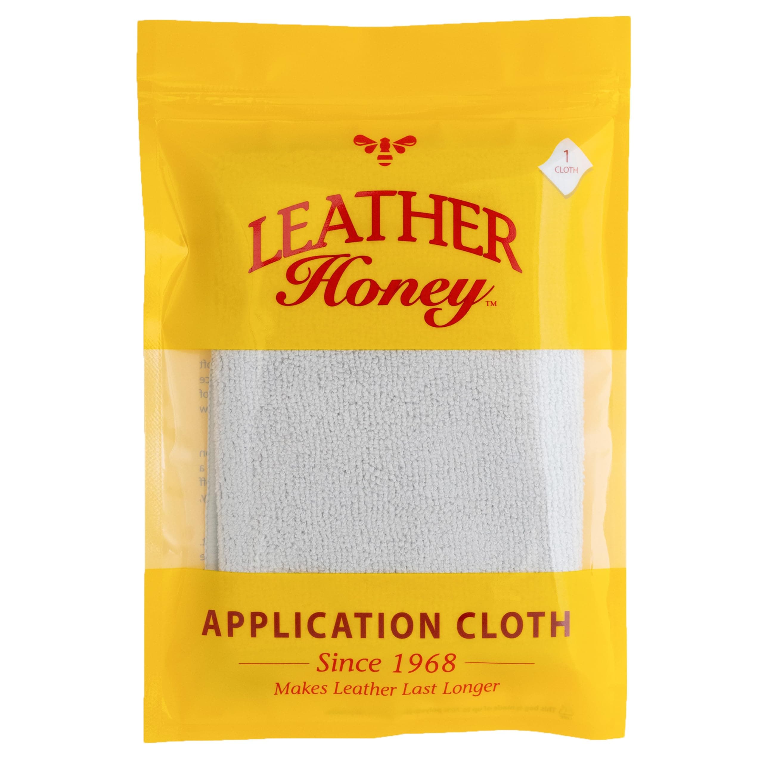 LEATHER Honey Leather Conditioner Lint-Free Application Cloth: Microfiber Cloth for Use With Conditioner and Cleaner. The Best Leather Care Products Since 1968