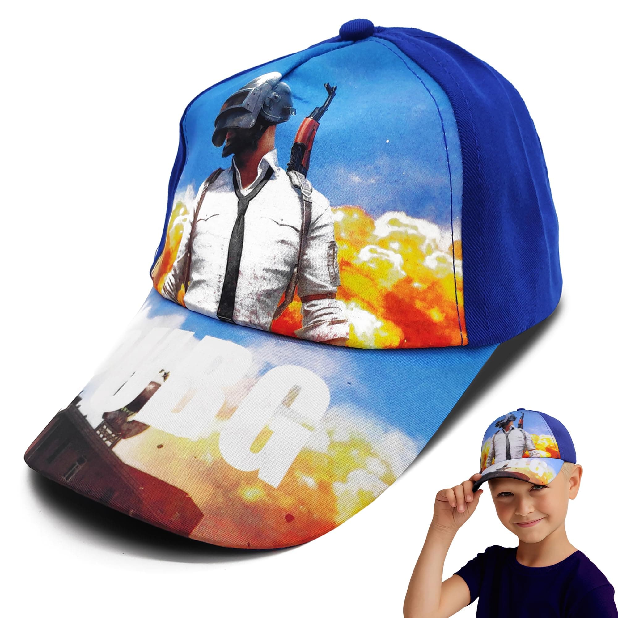 - Kids Baseball Cap Adjustable Strap | Lightweight & Comfortable | Casual Wear Hat for Boys & Girls (4–10 Years)