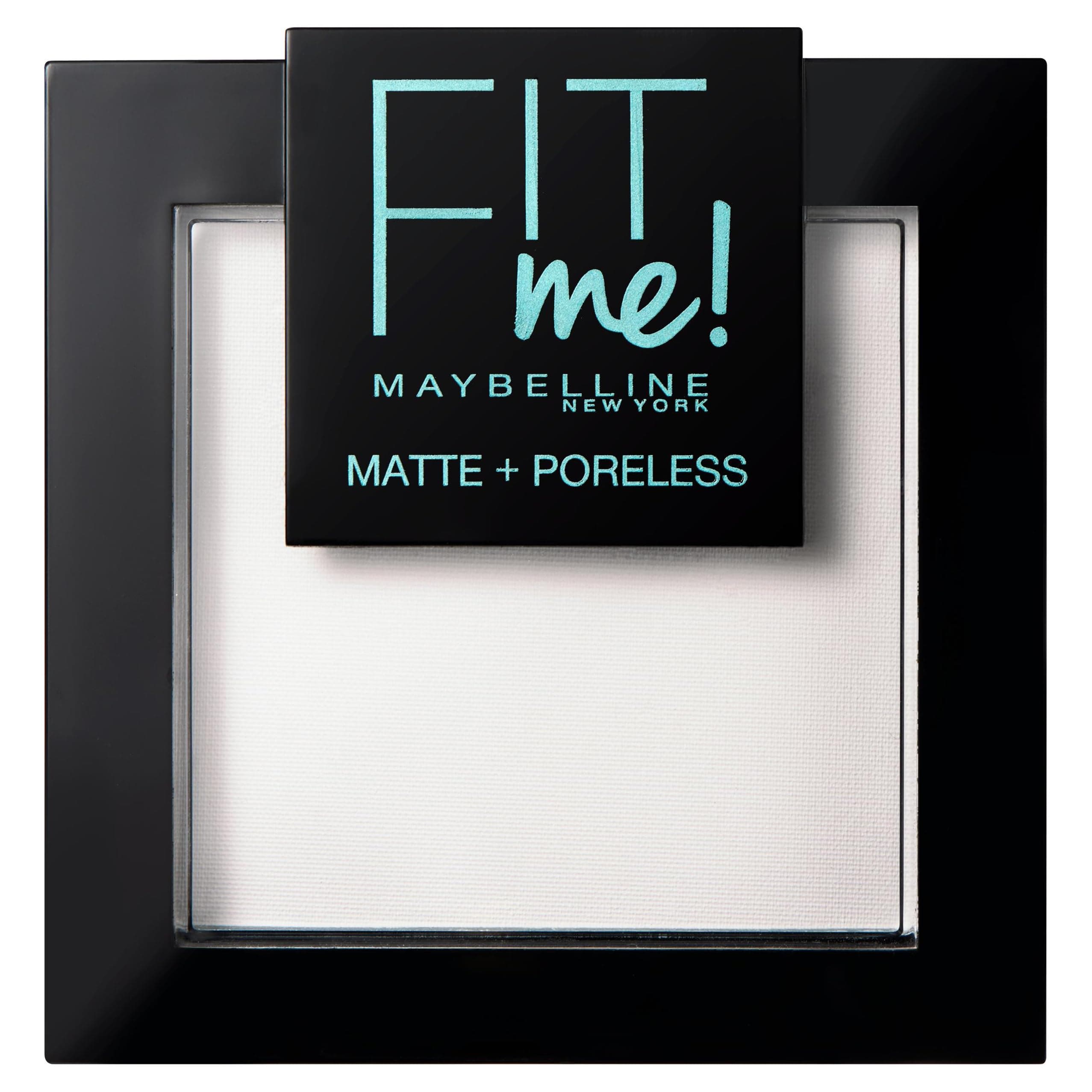 Maybelline Matte Setting Powder, Fit Me! Matte & Poreless Translucent Setting Powder, Oil Control, Blends Smoothly & Evenly, Natural Finish, Long Wearing, Pore Minimizing, 090 Translucent