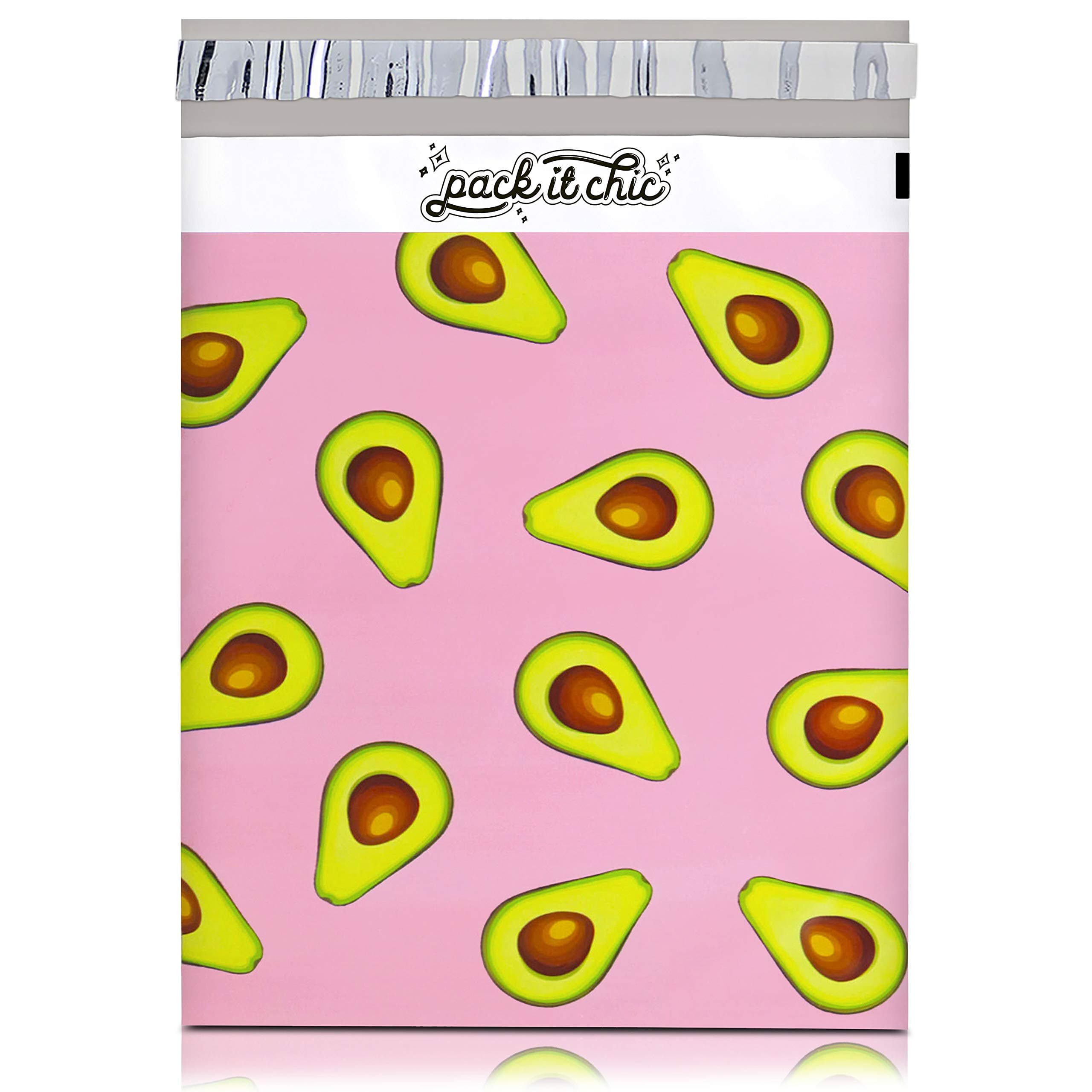 10X13 (100 Pack) California Avocados Poly Mailer Envelope Plastic Custom Mailing & Shipping Bags - Self Seal