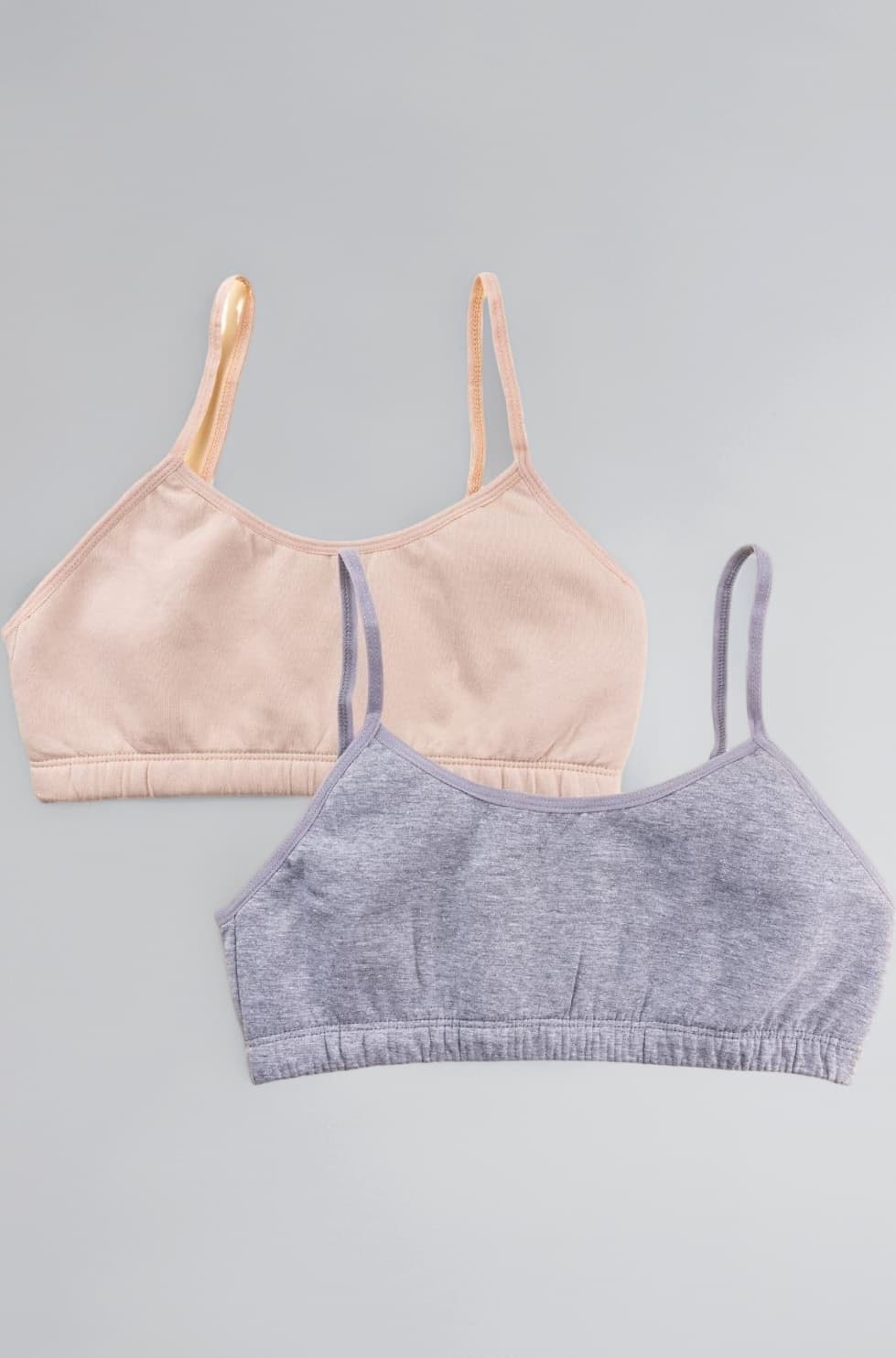 Adira | Starter Bra for Girls 13-14 Years | Flat Padding for Nipple Coverage | Comfortable Strecthy Cotton | Comfy-Breathable Beginners Bra & Super Soft Material | Pack of 2