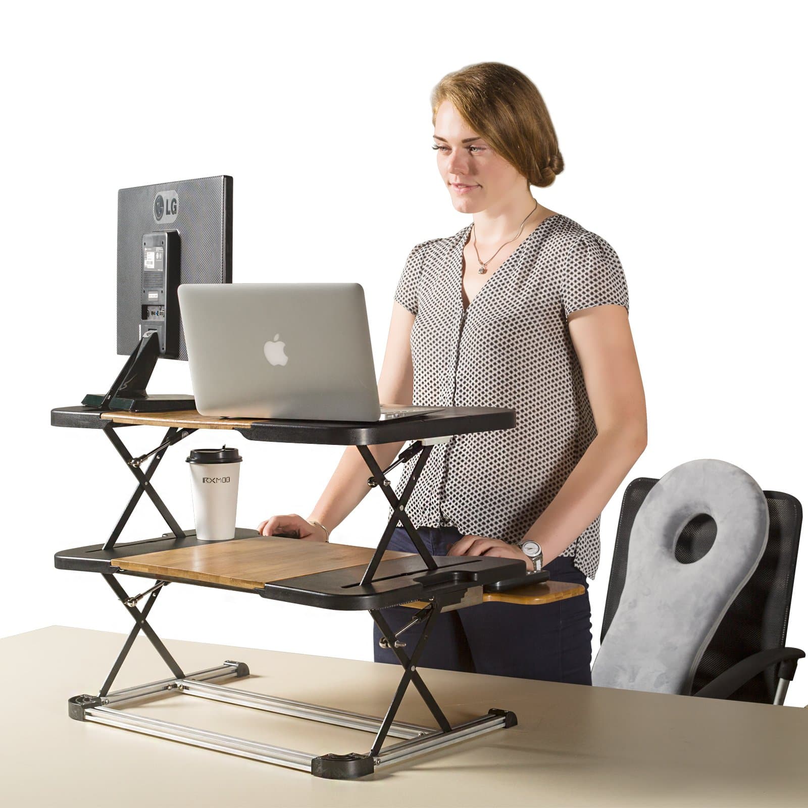 Standing Desk- Omax Heigh Adjustable Desk/Table Comfortable Stand Up Table Removed Computer Laptop Stand Desk Working Table
