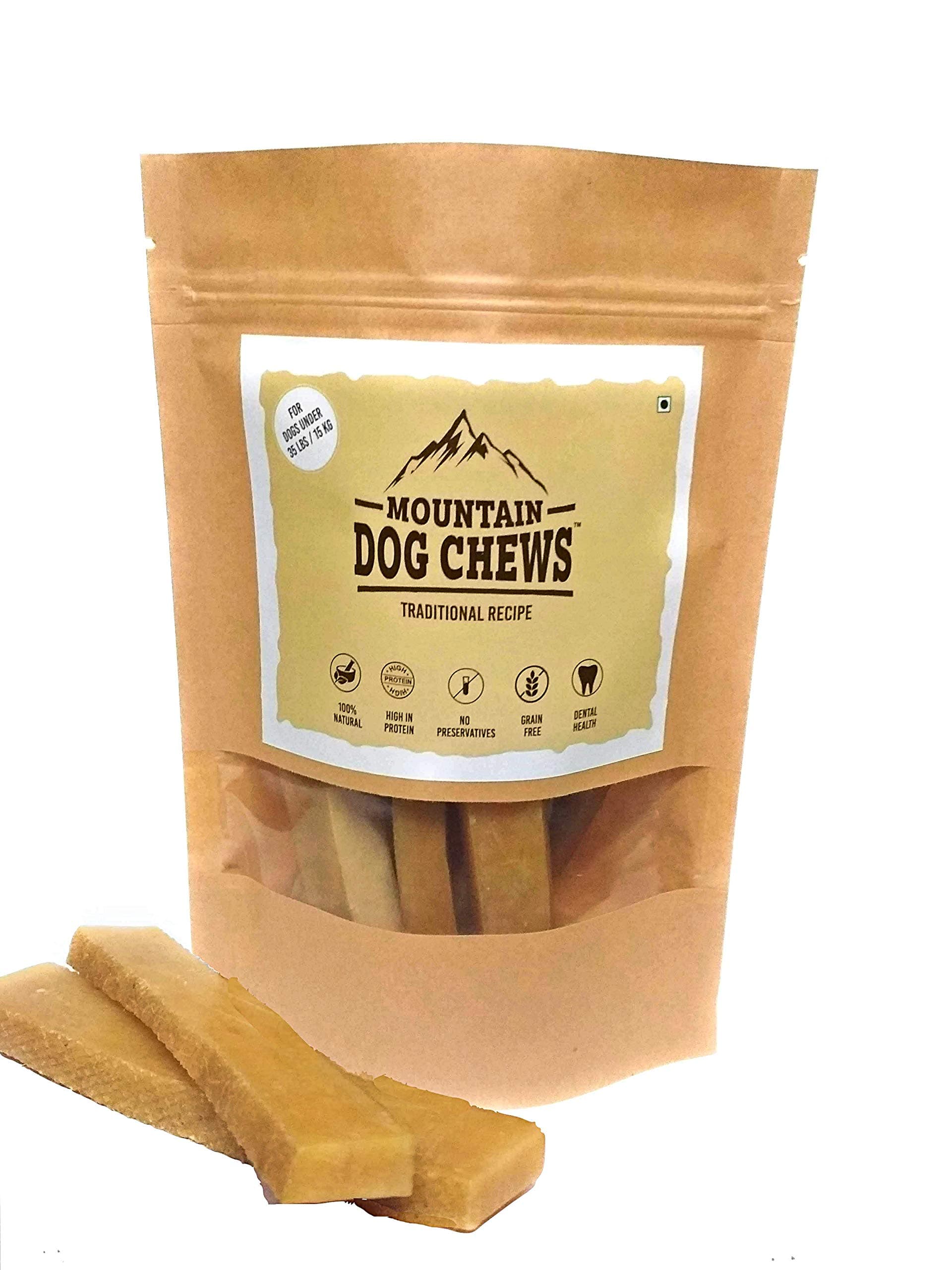 Mountain Dog Chew, 100% Natural Himalayan Yak Milk Bone, Healthy & Vegetarian Treat for Small Dogs, 70 GMS