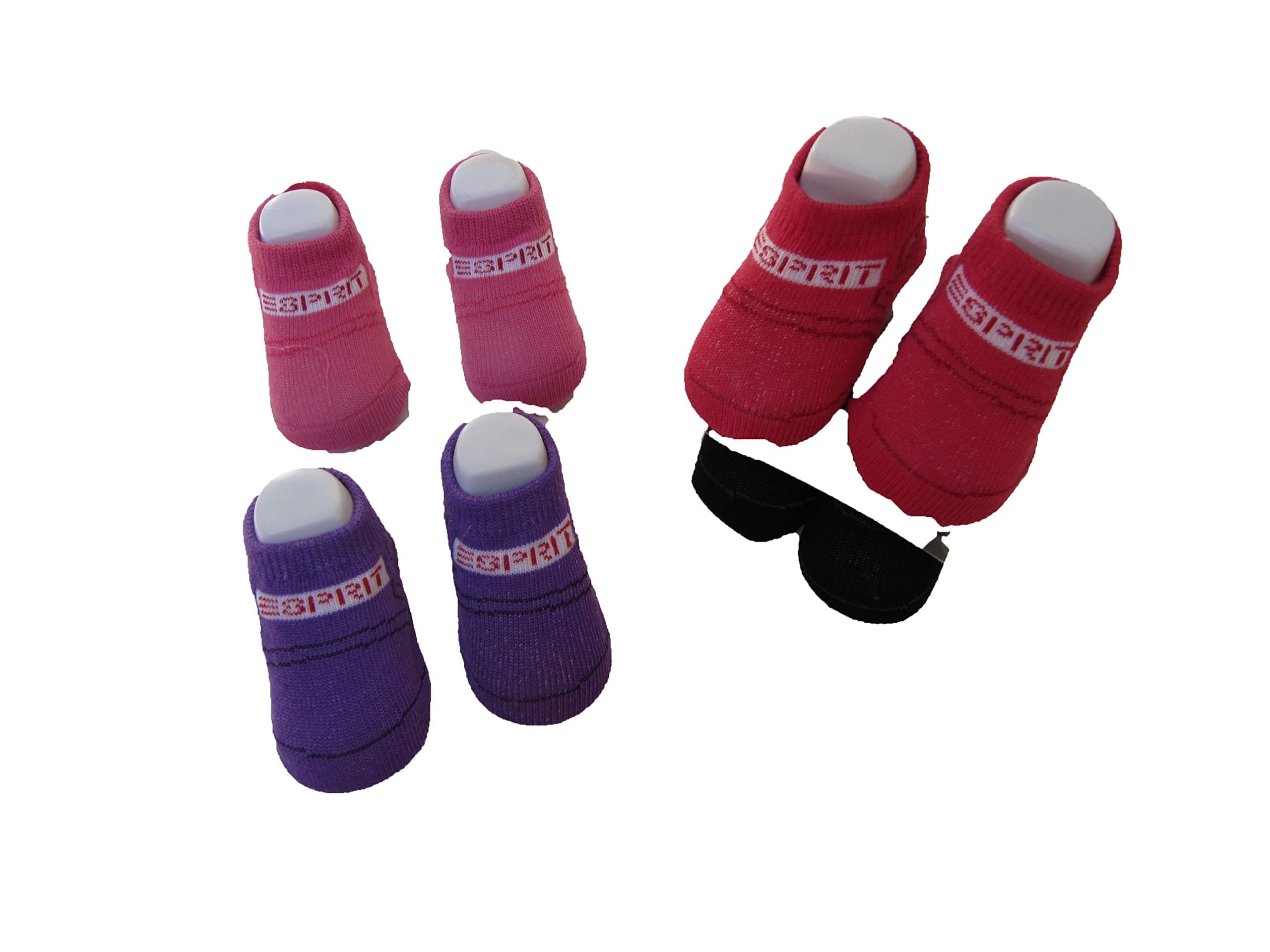 Espirt Baby Socks 4-pairs Size 0-6 Months Multi