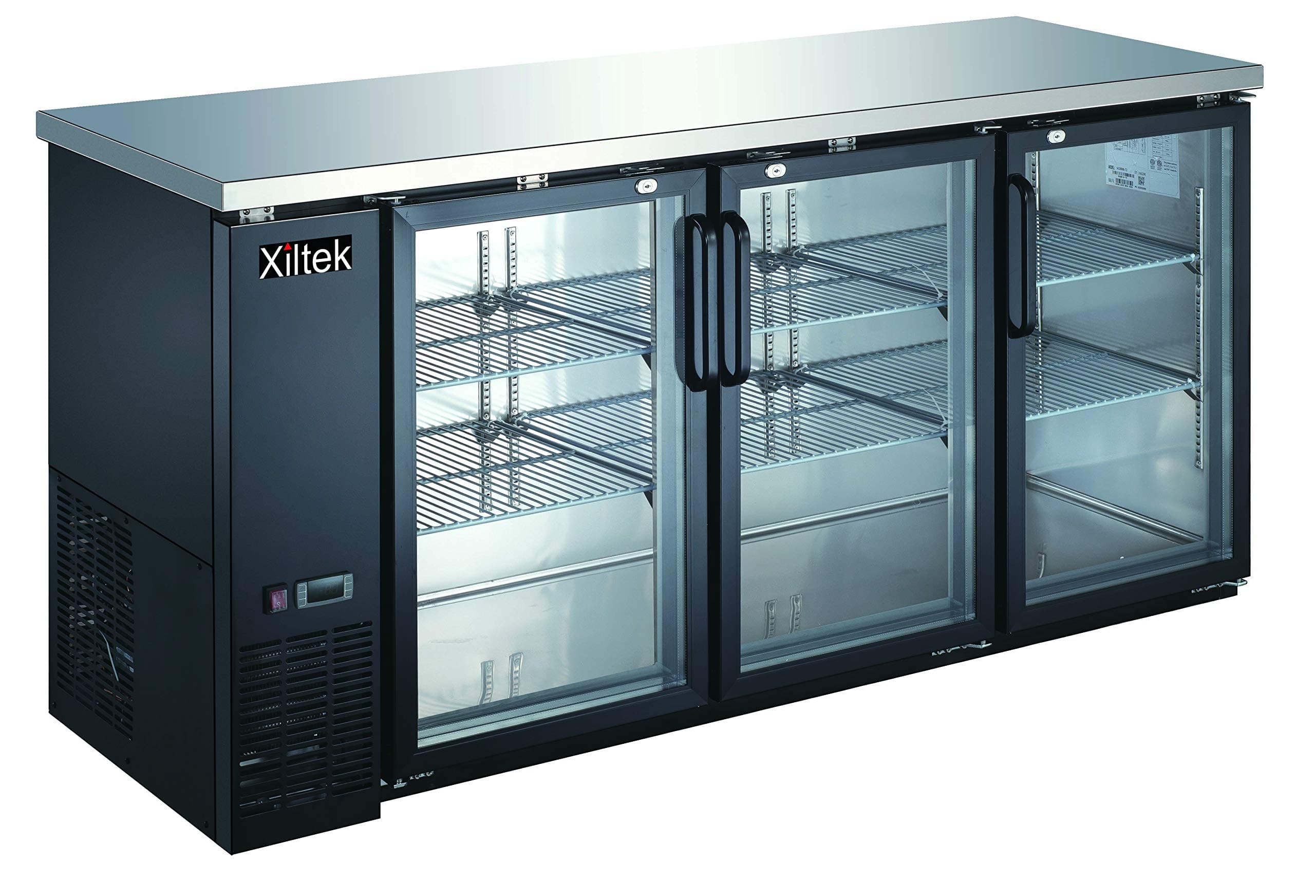 Xiltek24" Depth 72" Length Glass Door Back Bar Cooler XBB-24-72G-HC
