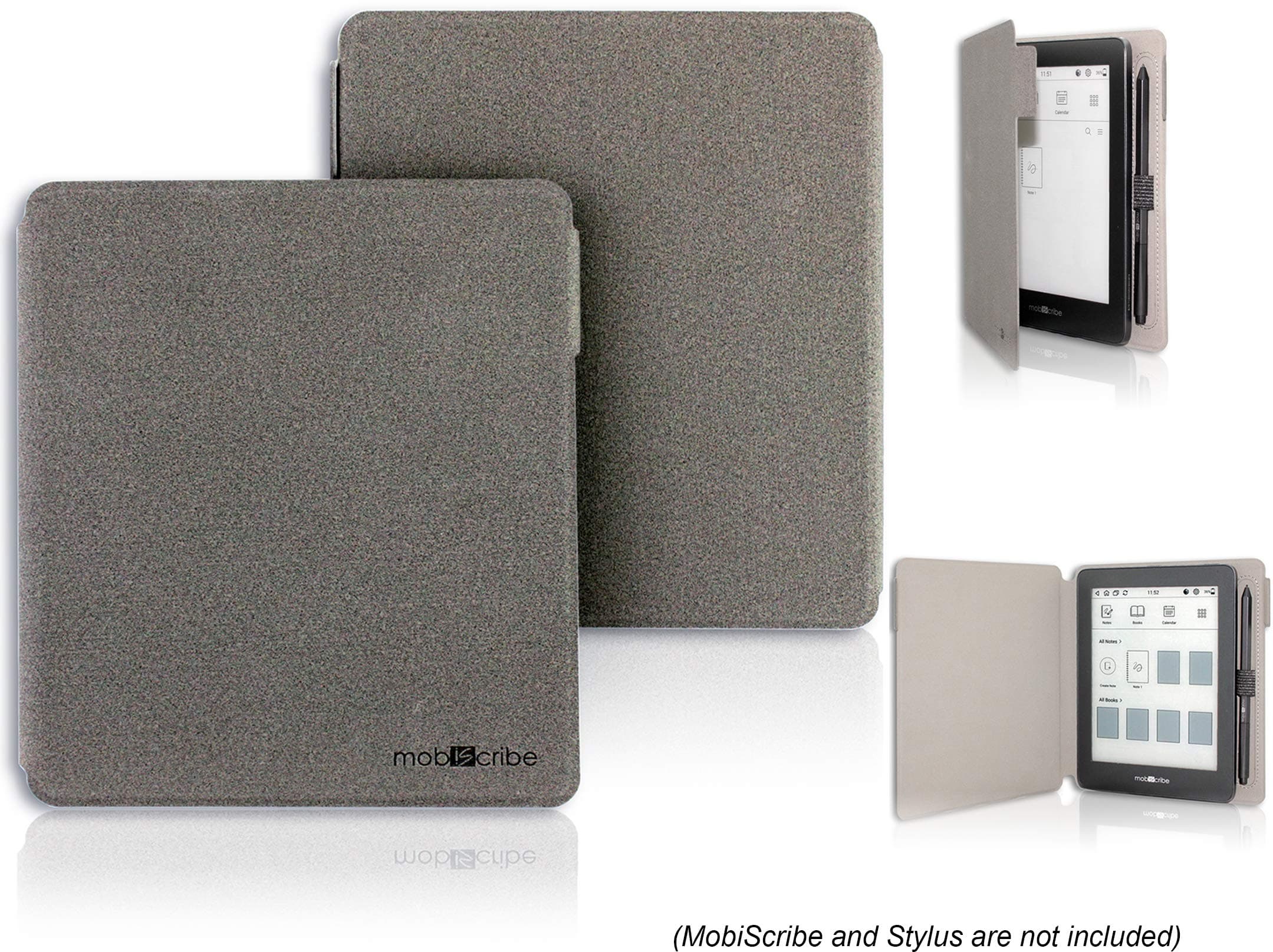 Cover 6.8" Screen Light-Weight Slim Fit Durable Protective Case Design for MobiScribe 6.8 E-Ink Tablet with Elastic Pen Holder