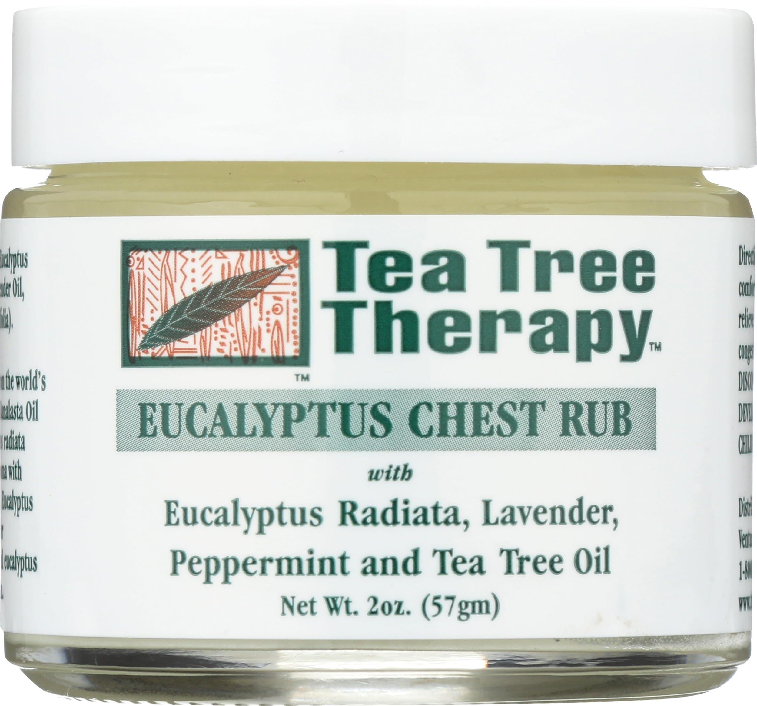 Eucalyptus Chest Rub Eucalyptus Australiana Lavender Peppermint and Tea Tree Oil - 2 oz by Tea Tree Therapy