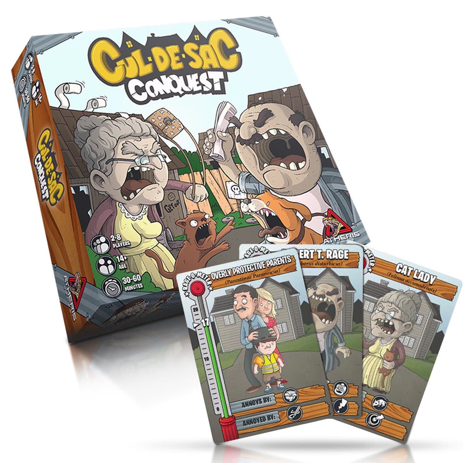 Cul-De-Sac Conquest: An Easy-to-Learn Party Game for 2-8 Players