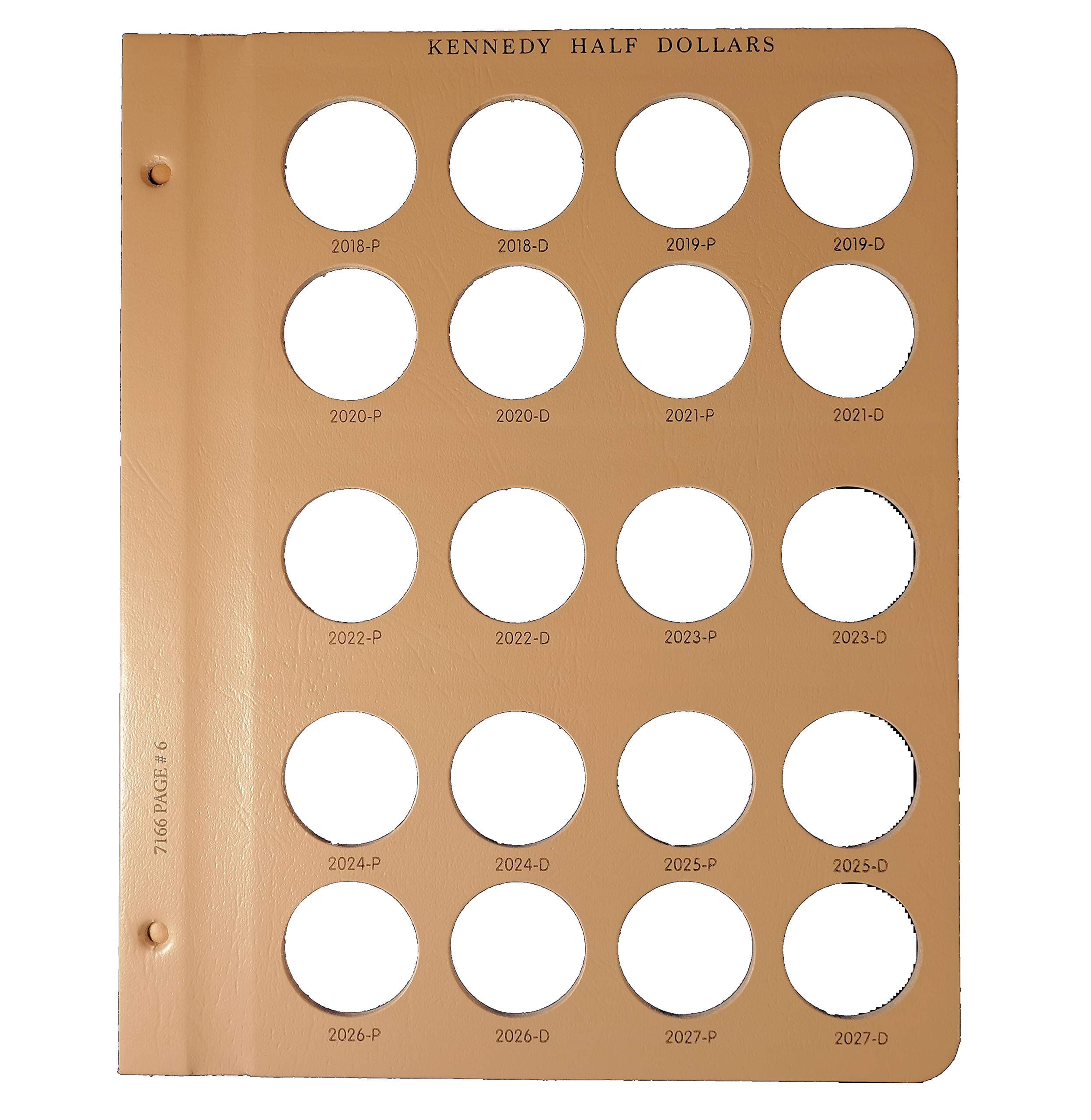 US Kennedy Half Dollar Page 6 2018-2027#7166-6