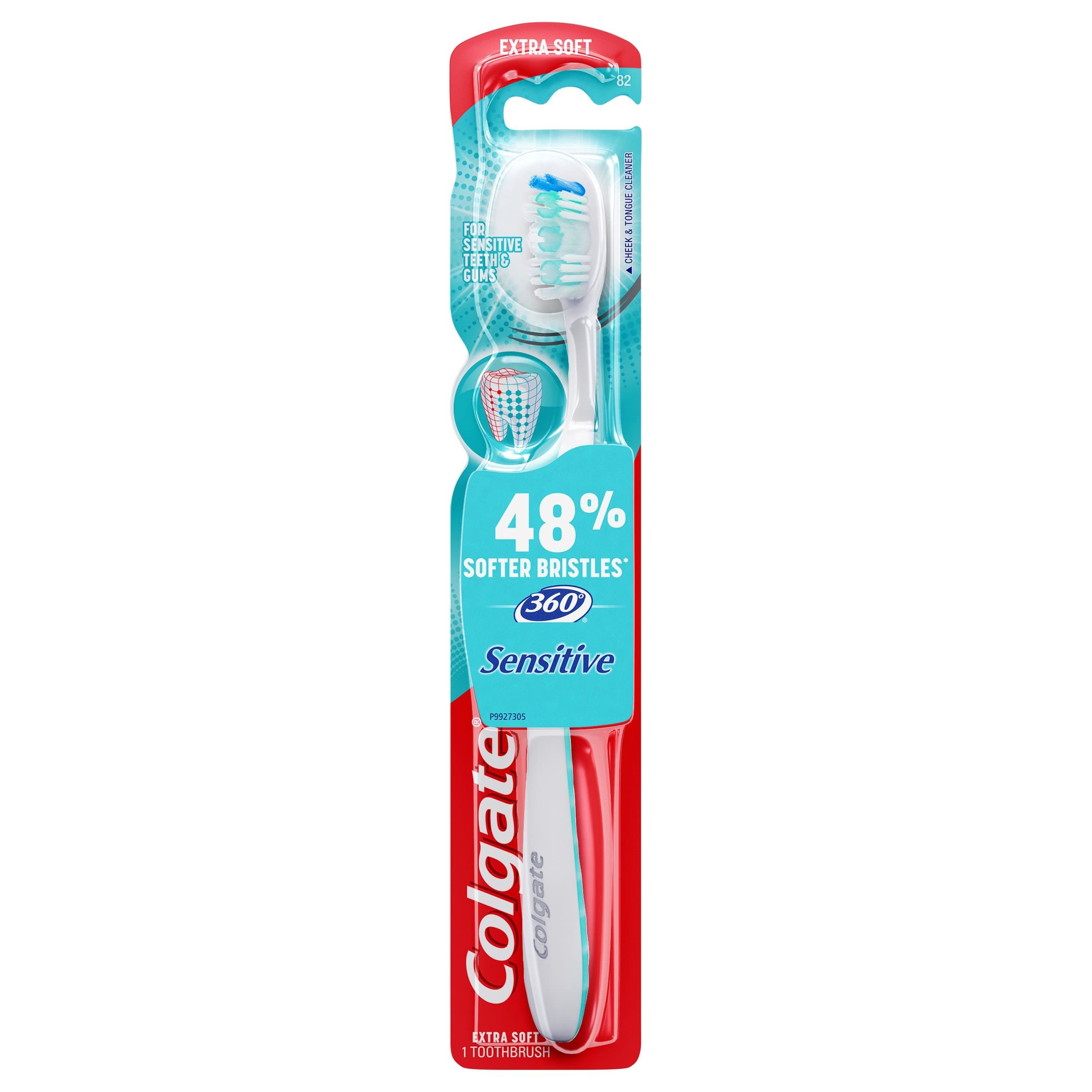 360 Enamel Health Extra Soft Toothbrush for Sensitive Teeth (1 Pack)