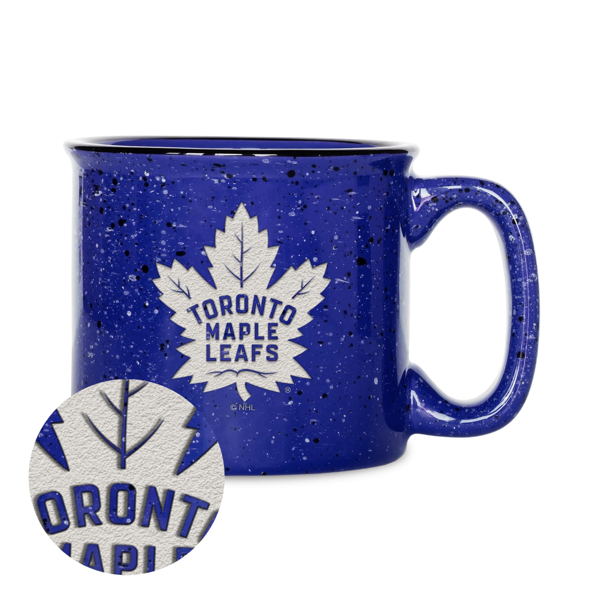 NHL Hockey Speckle 12oz Laser Engraved Campfire Mug