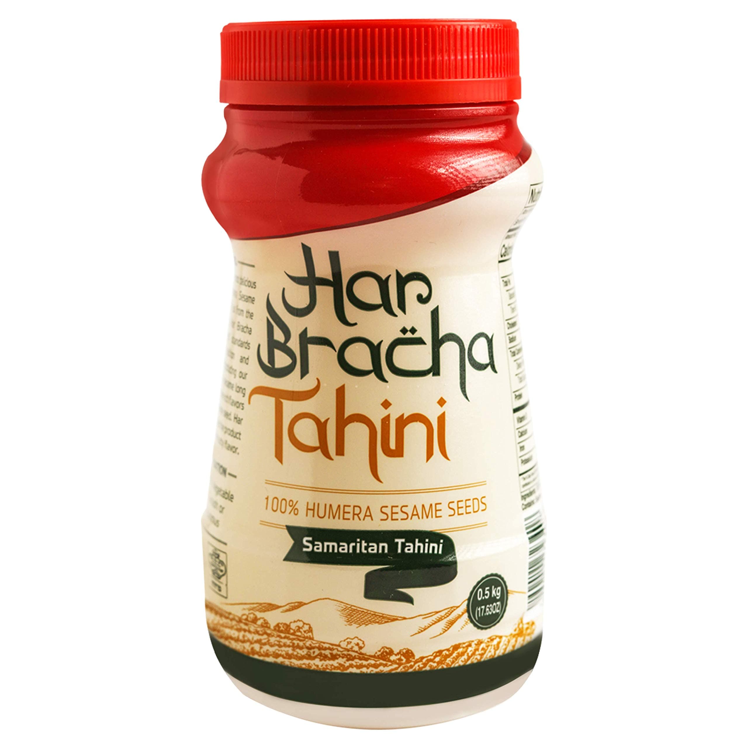 Tahini Paste (17.6 oz). 100% Natural, Vegan Friendly & Kosher Pure Ground Tahina Sauce. Raw Roasted Sesame Seeds for Oriental Dips, Salad Dressings & Hummus