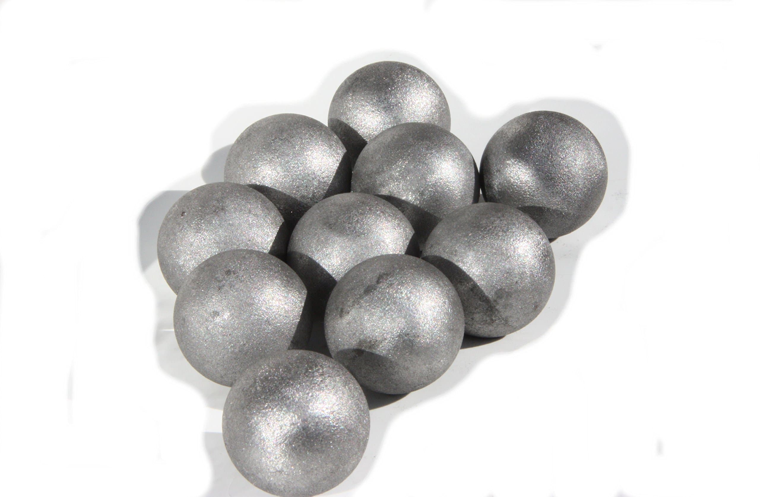 10 pieces of iron solid balls, solid steel balls with Ø 25 mm each, 10x iron balls